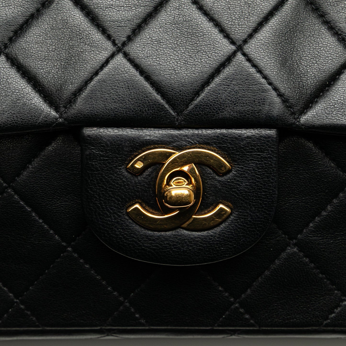 Chanel Medium Classic Lambskin Double Flap Black