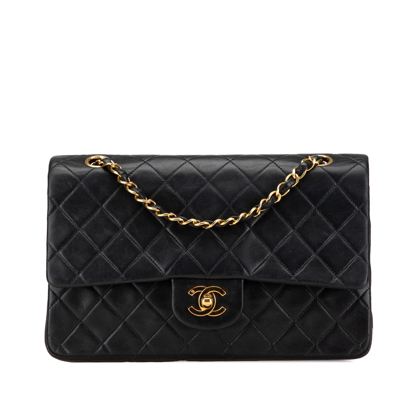 Chanel Medium Classic Lambskin Double Flap Black