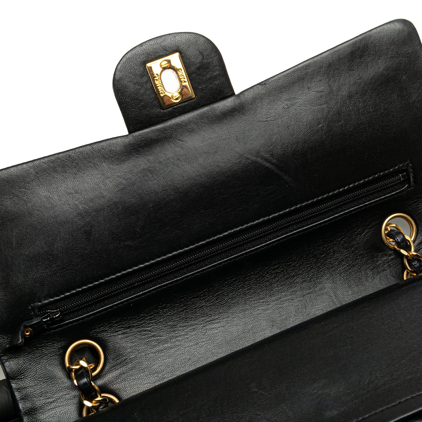 Chanel Medium Classic Lambskin Double Flap Black