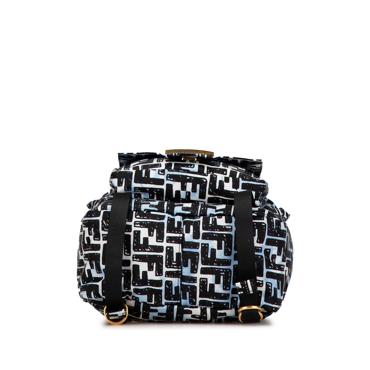 Fendi Joshua Vides Small Nylon Baguette Backpack Blue