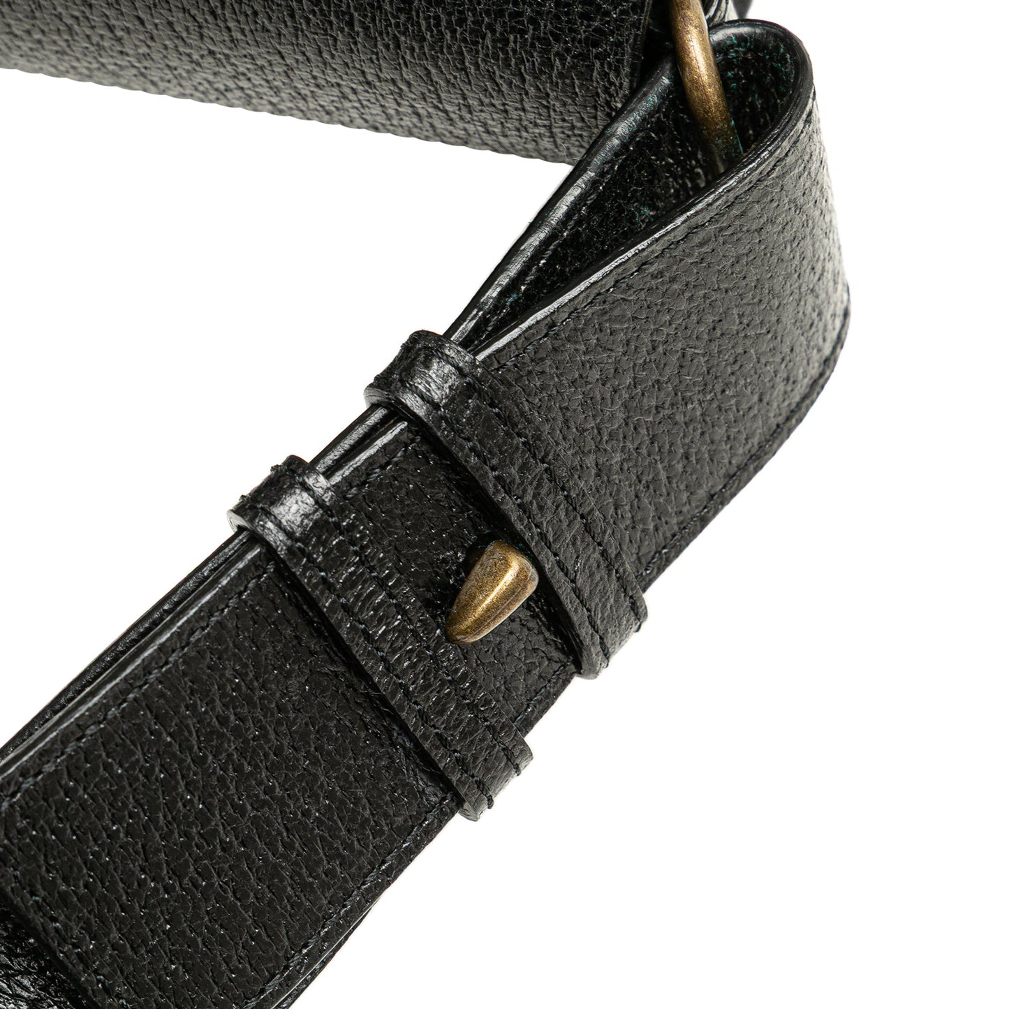 Yves Saint Laurent Leather Messenger Bag Black