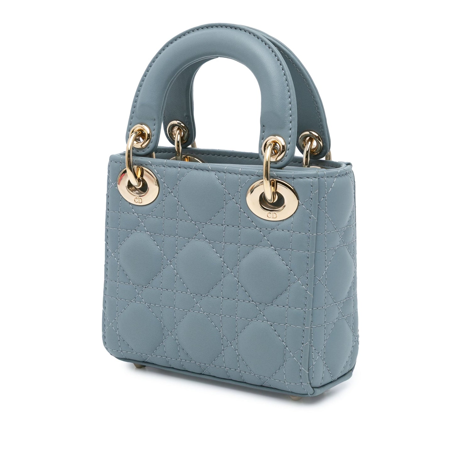 Dior Micro Lambskin Cannage Lady Dior Blue