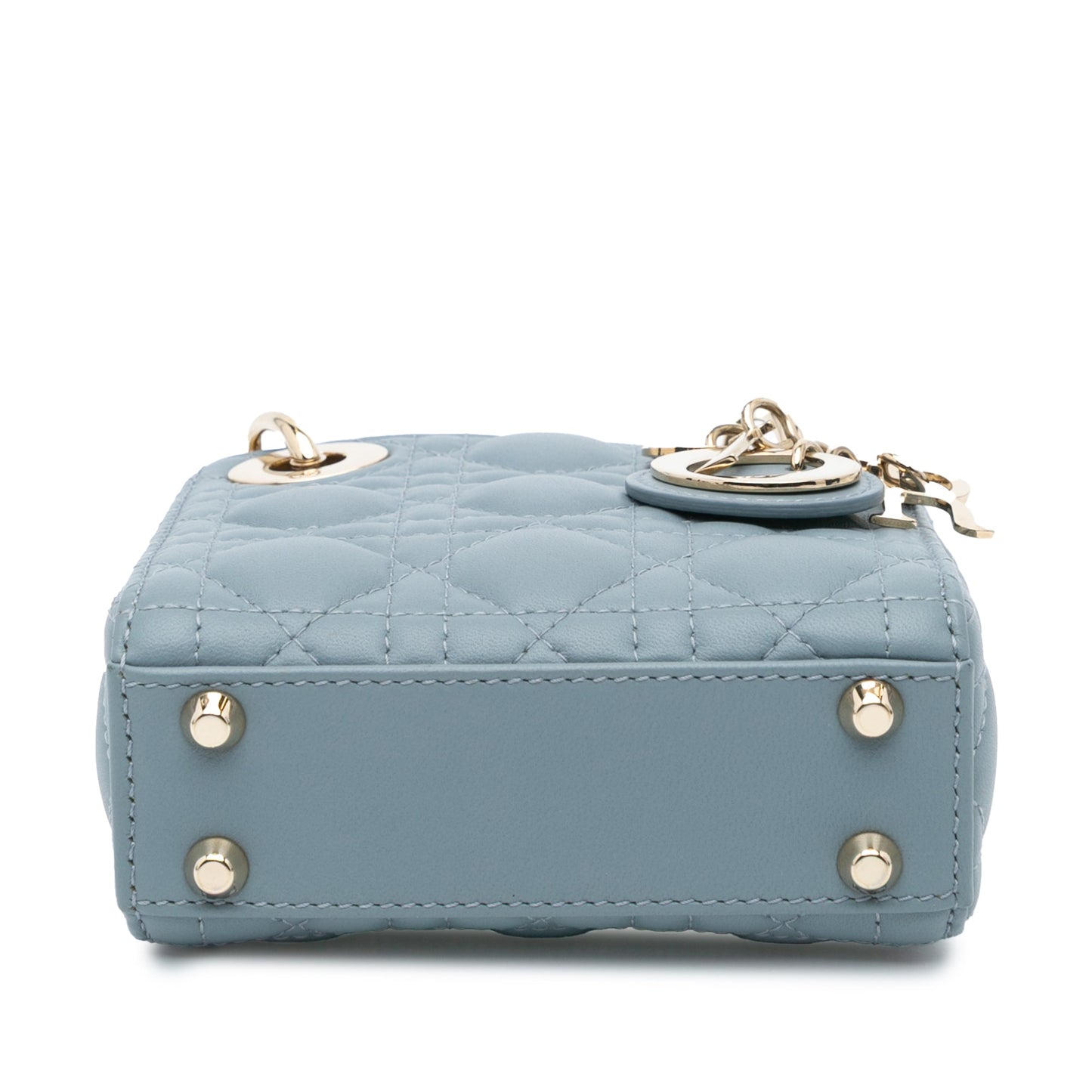 Dior Micro Lambskin Cannage Lady Dior Blue