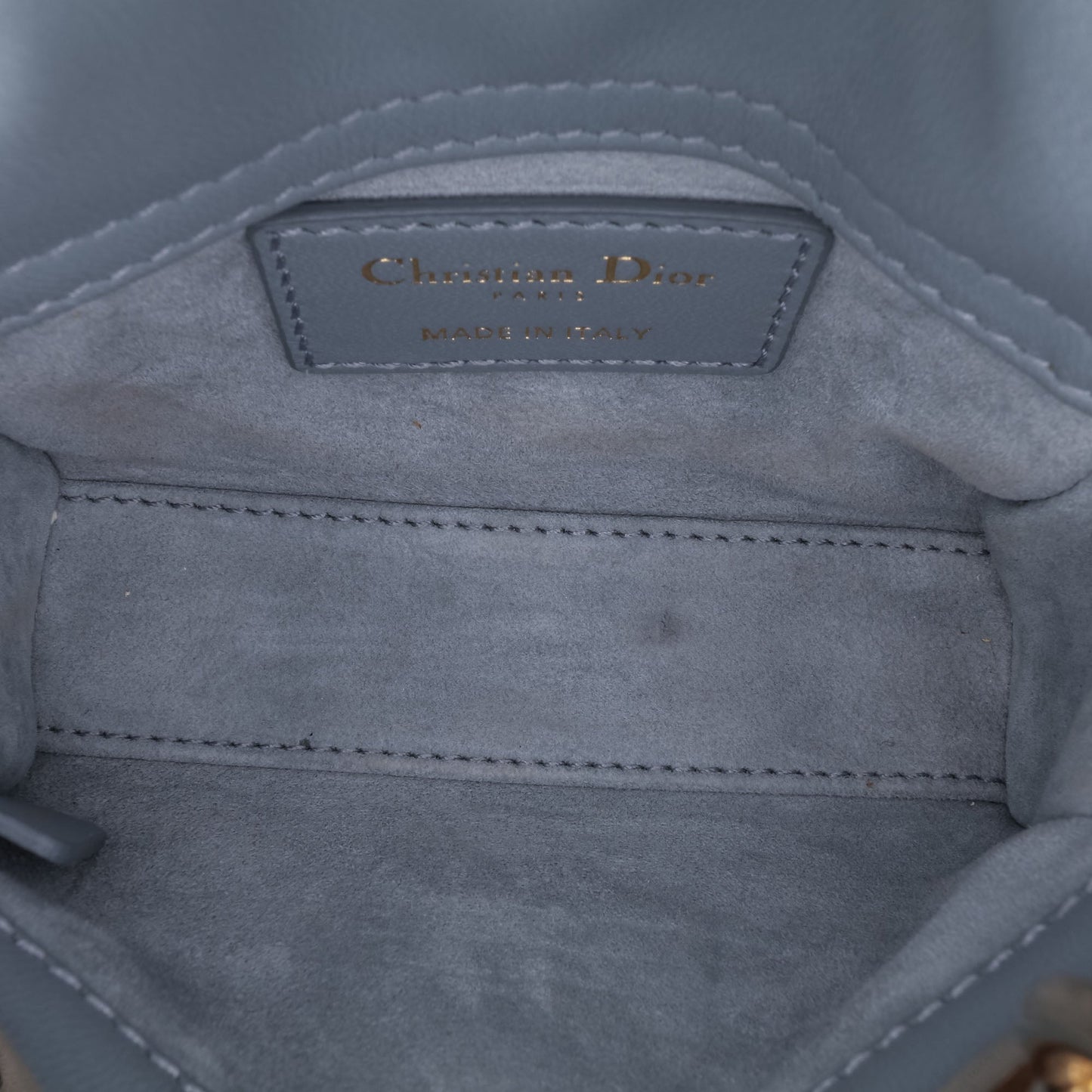 Dior Micro Lambskin Cannage Lady Dior Blue