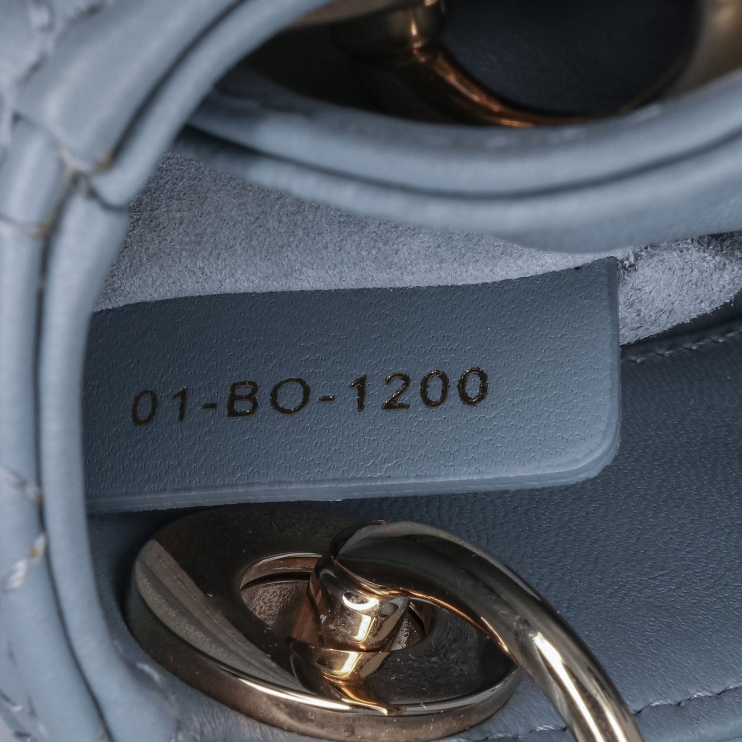 Dior Micro Lambskin Cannage Lady Dior Blue