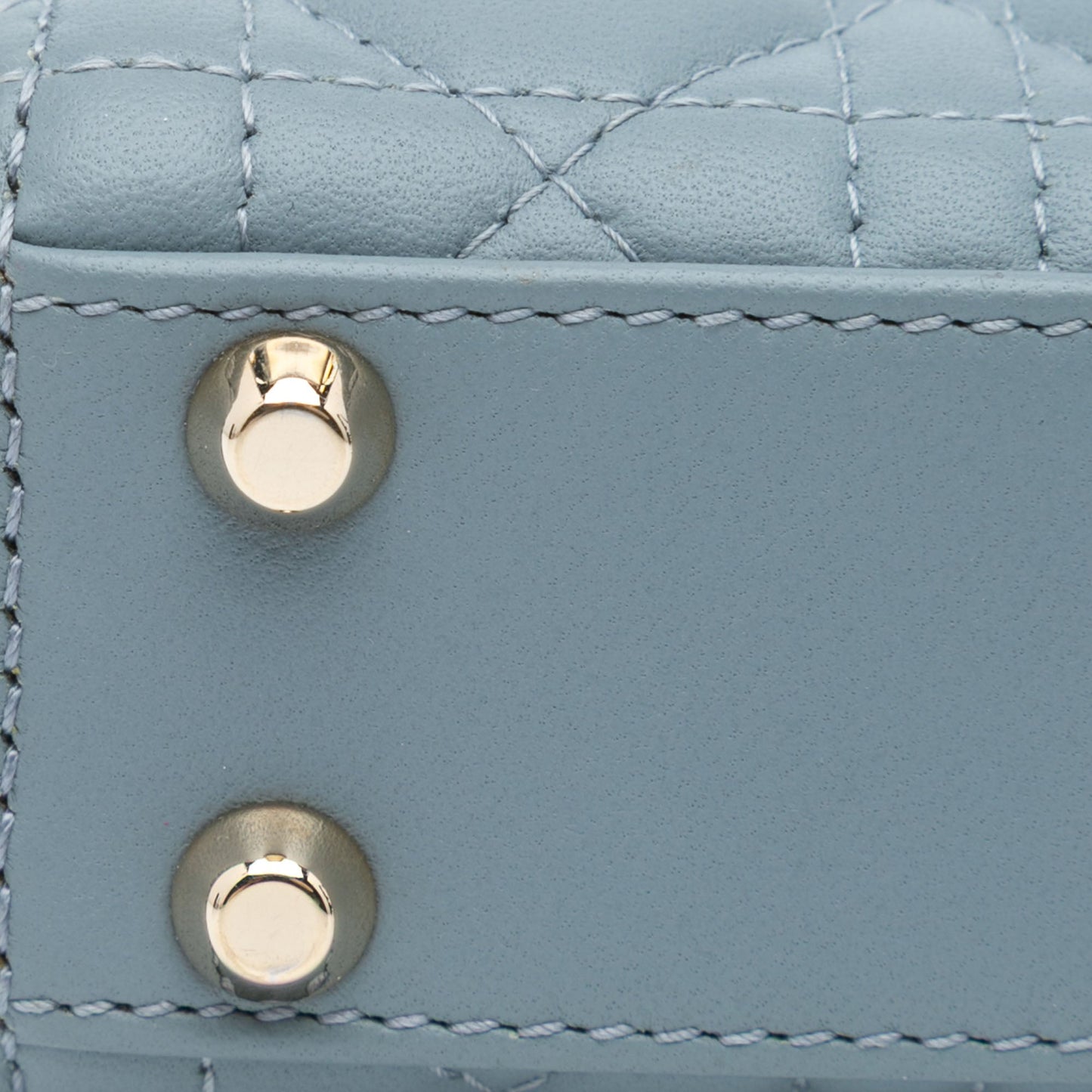 Dior Micro Lambskin Cannage Lady Dior Blue