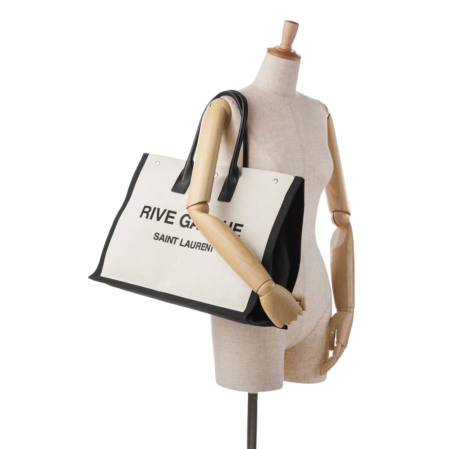 Yves Saint Laurent Rive Gauche Tote White