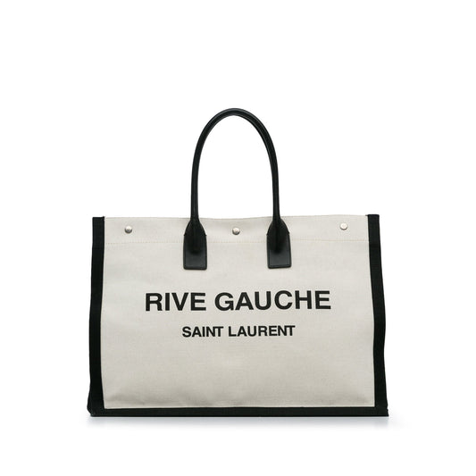 Yves Saint Laurent Rive Gauche Tote White