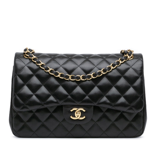 Chanel Jumbo Classic Lambskin Double Flap Black