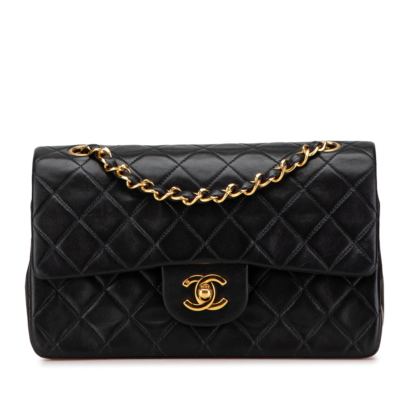 Chanel Small Classic Lambskin Double Flap Black
