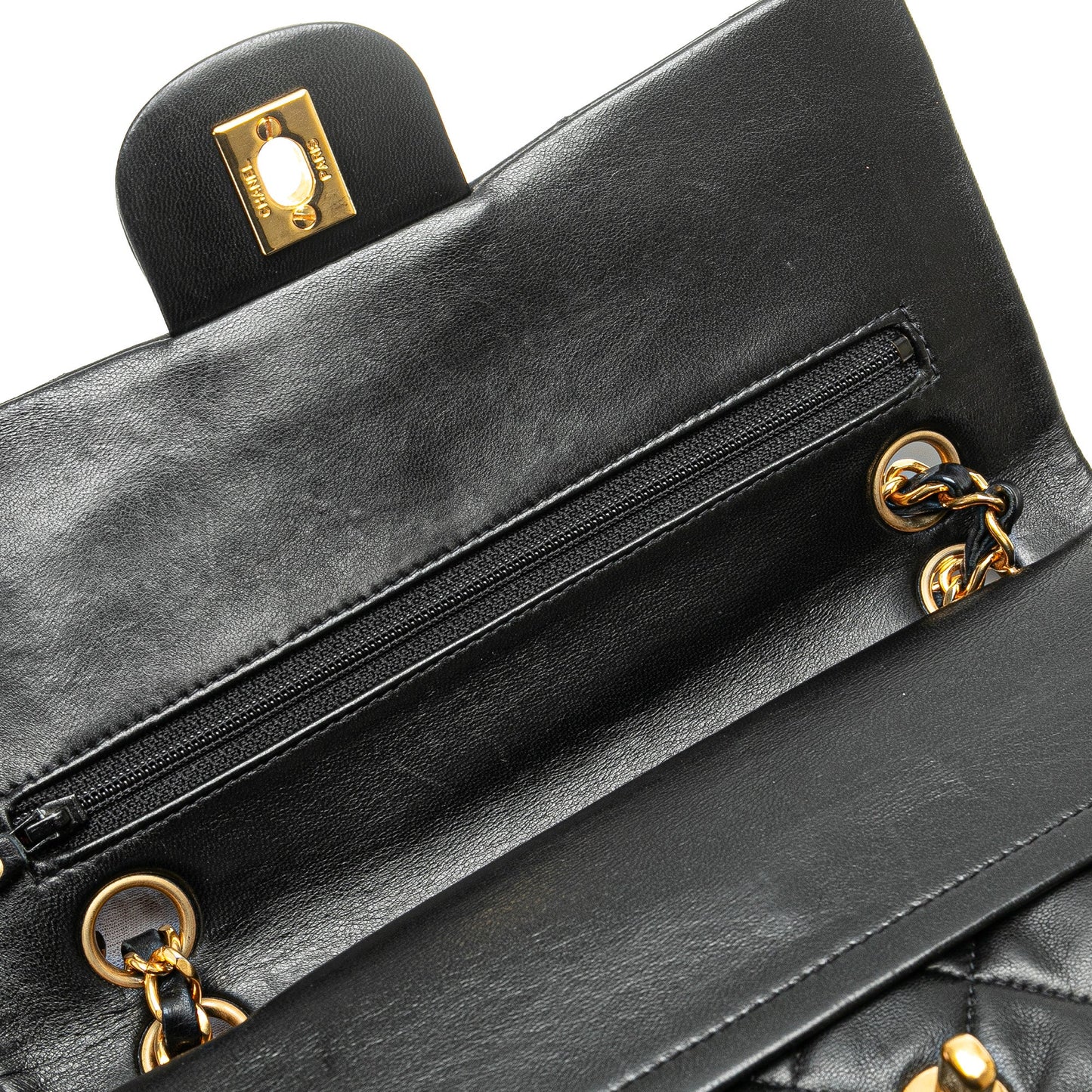 Chanel Small Classic Lambskin Double Flap Black