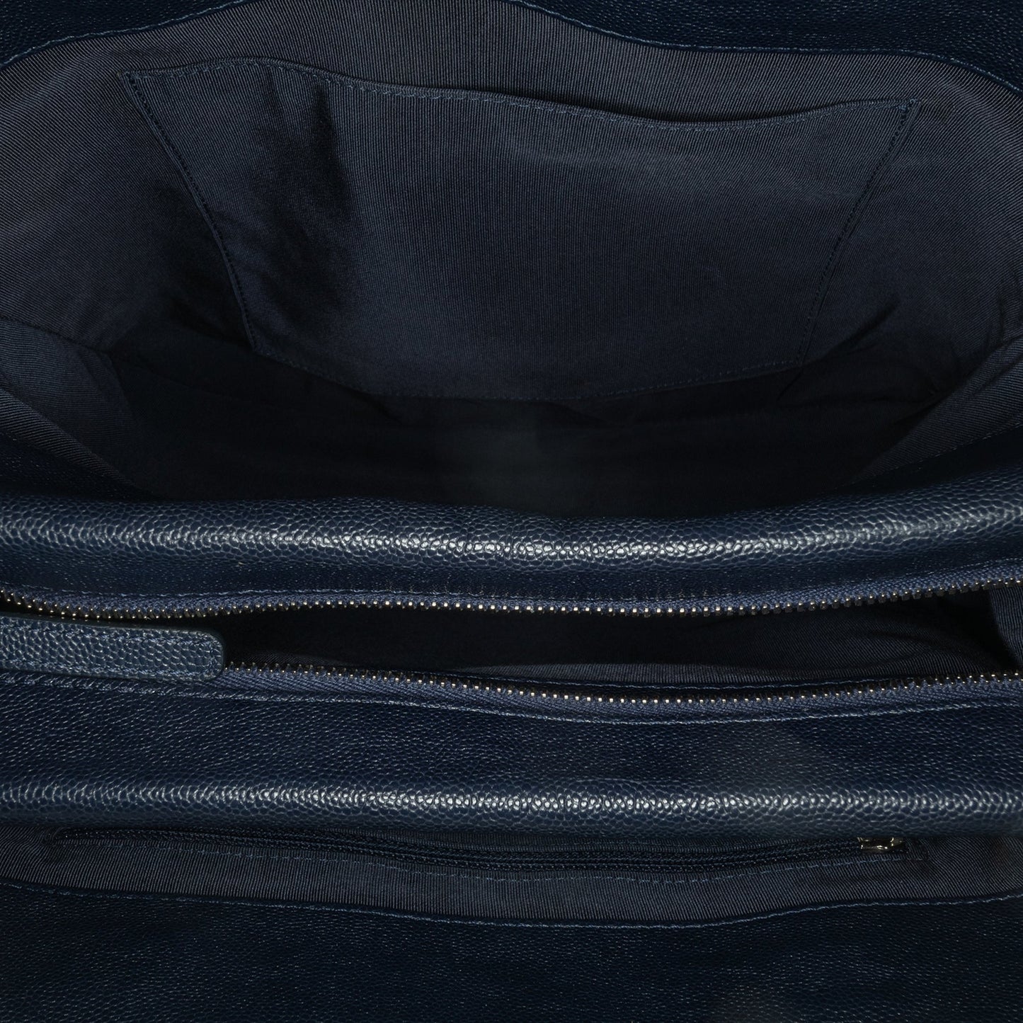 Chanel Large Quilted Caviar Urban Companion Tote Blue