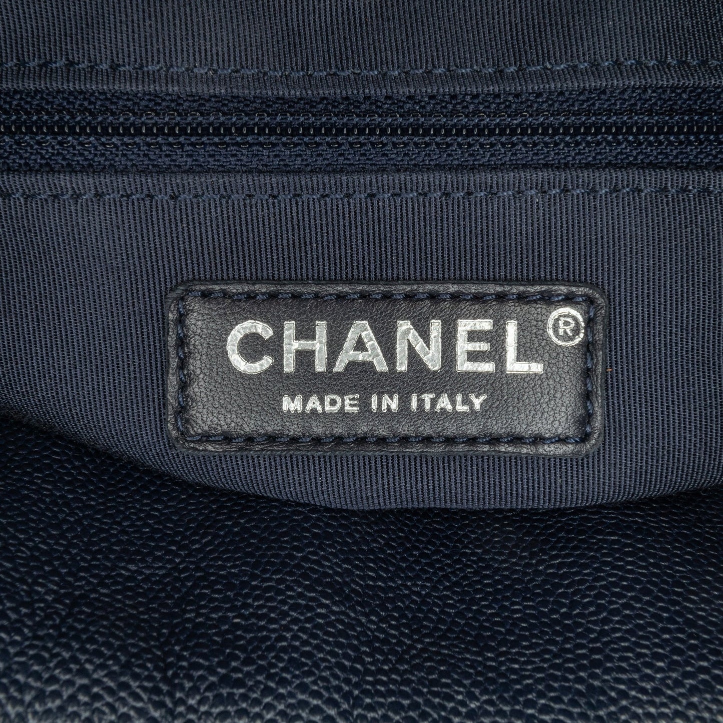 Chanel Large Quilted Caviar Urban Companion Tote Blue
