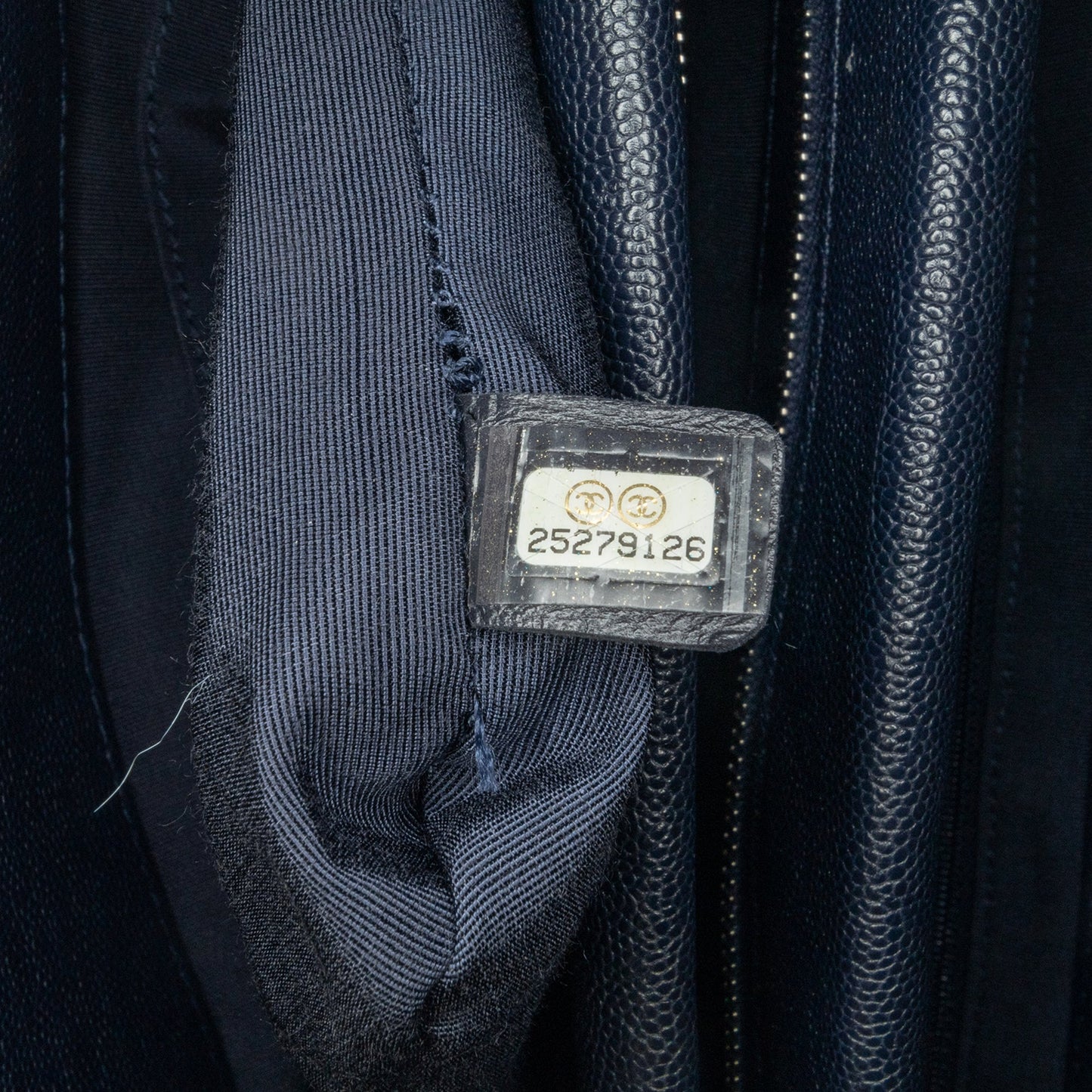 Chanel Large Quilted Caviar Urban Companion Tote Blue