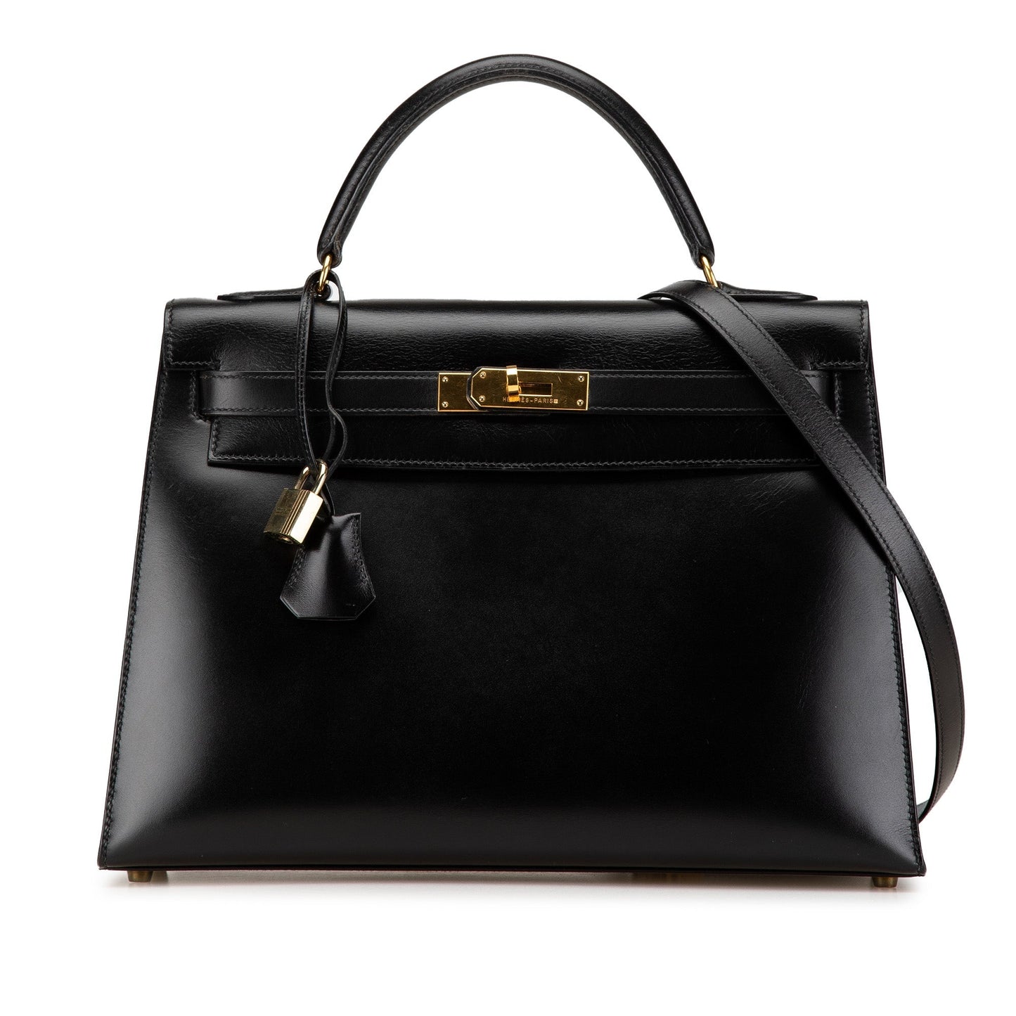 Hermès Box Calf Kelly Sellier 32 Black