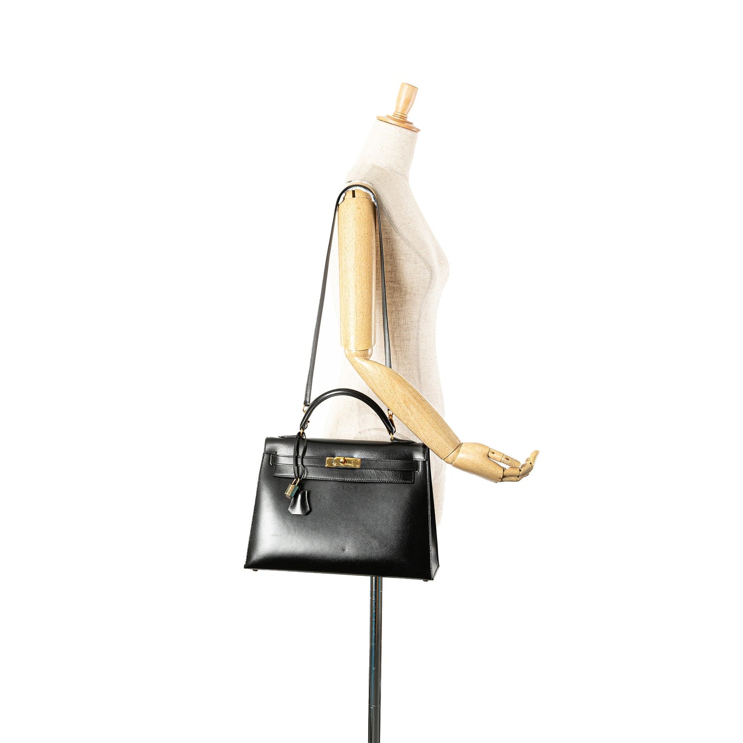 Hermès Box Calf Kelly Sellier 32 Black