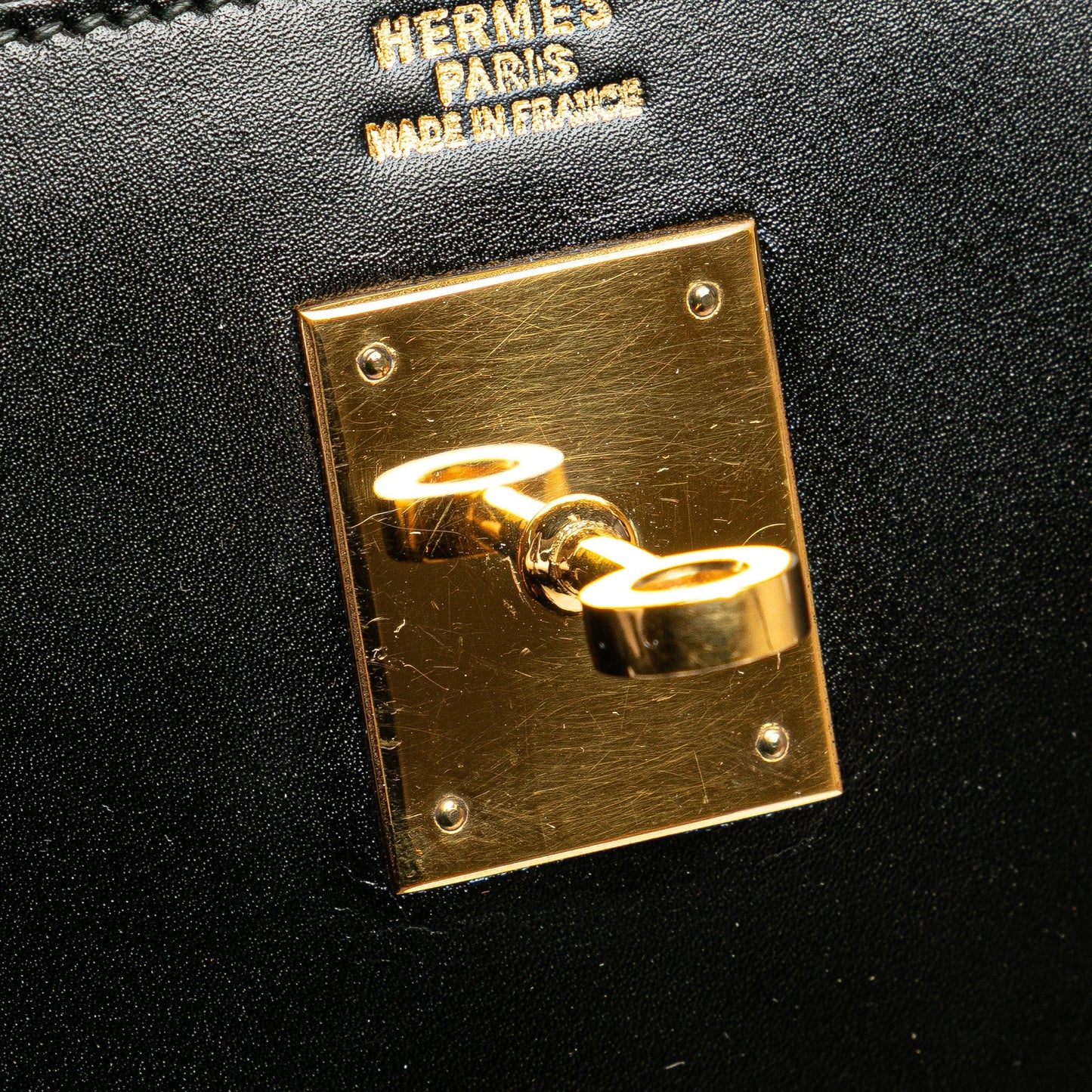 Hermès Box Calf Kelly Sellier 32 Black