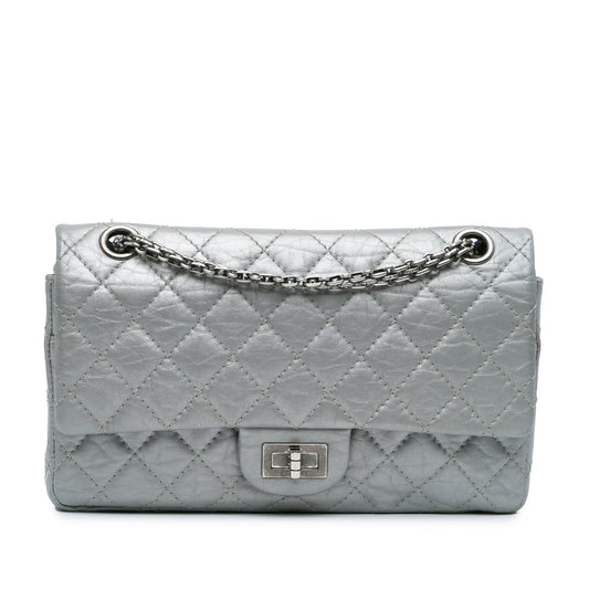 Chanel Reissue 2.55 Aged Calfskin Flap 225 Silver