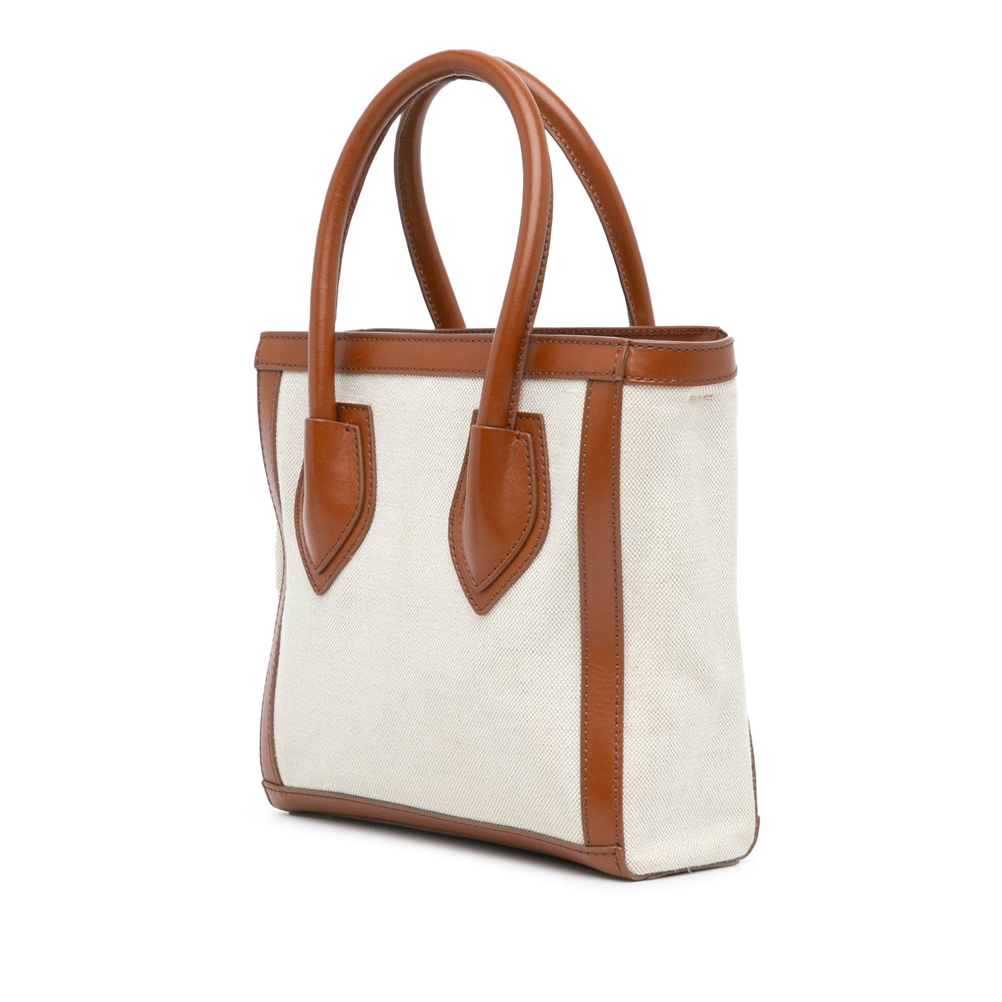 Balmain Canvas B-Army 24 Shopping Satchel Brown