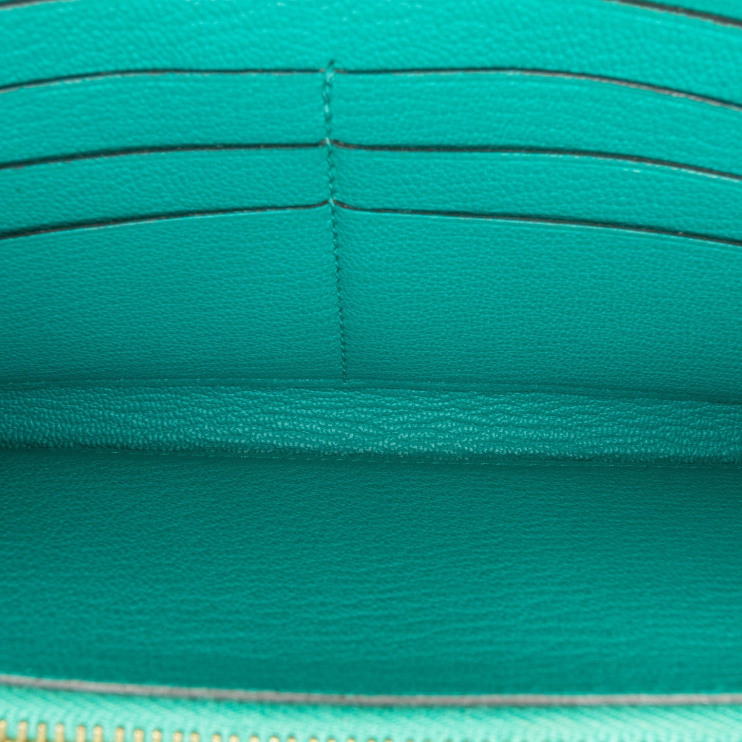 Hermès Chevre Mysore Kelly Longue Wallet Blue