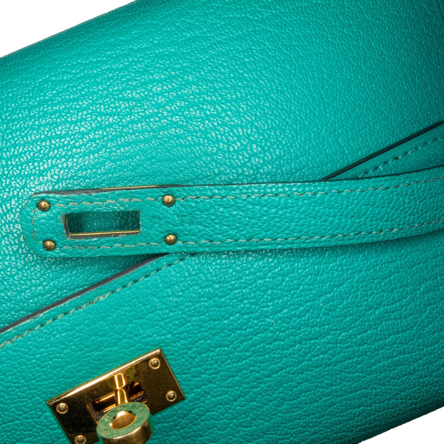 Hermès Chevre Mysore Kelly Longue Wallet Blue
