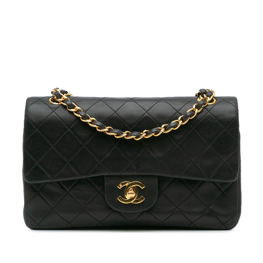 Chanel Small Classic Lambskin Double Flap Black