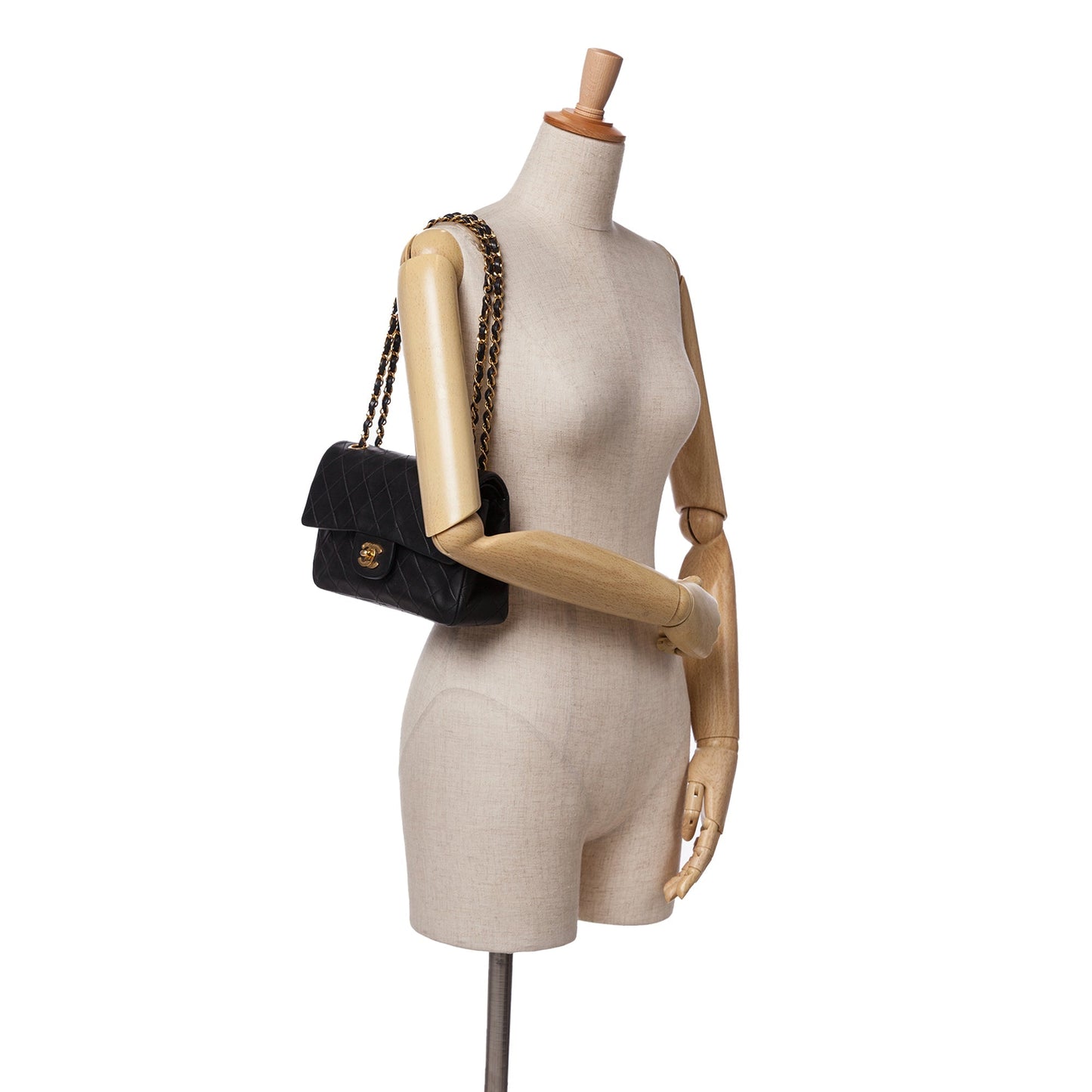Chanel Small Classic Lambskin Double Flap Black