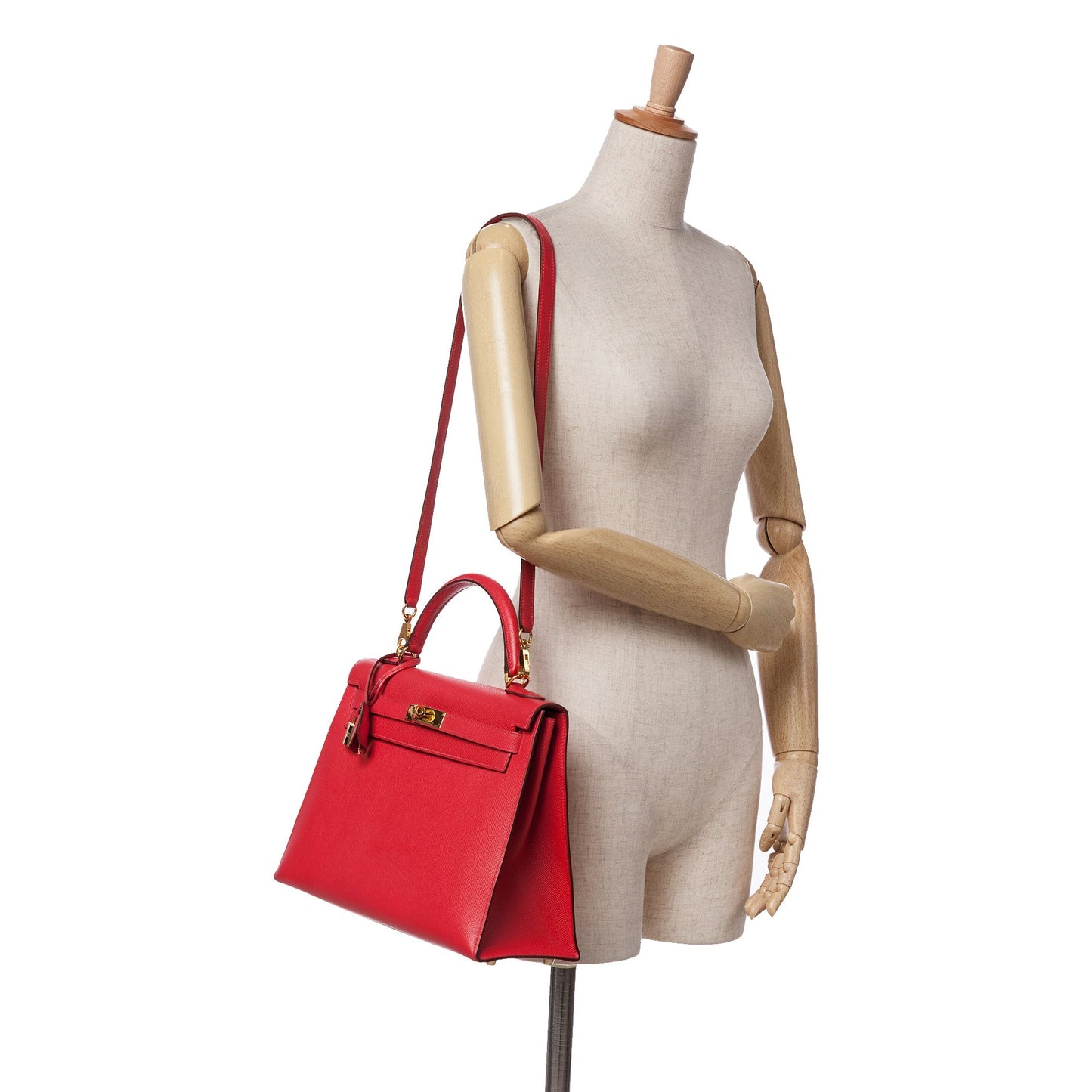 Hermès Epsom Kelly II Sellier 32 Red