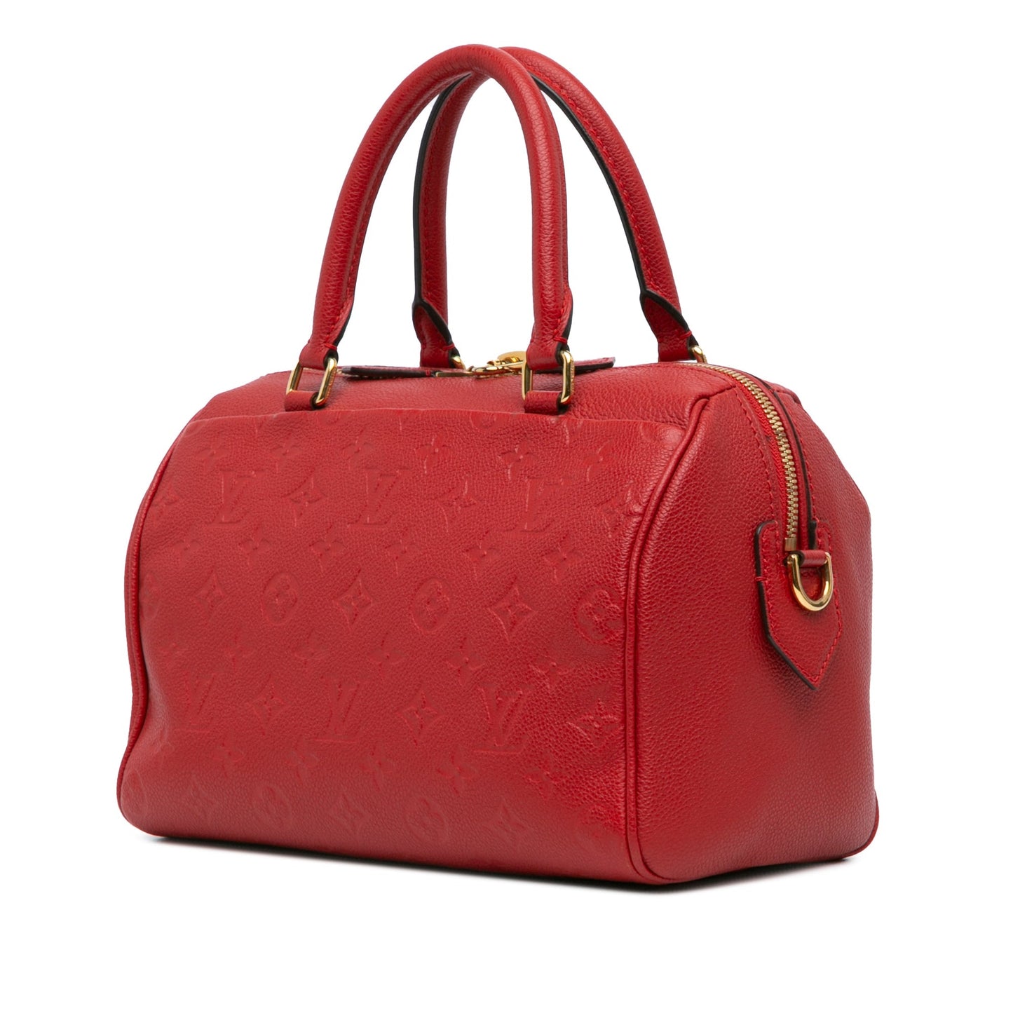 Louis Vuitton Monogram Empreinte Speedy Bandouliere 25 Red
