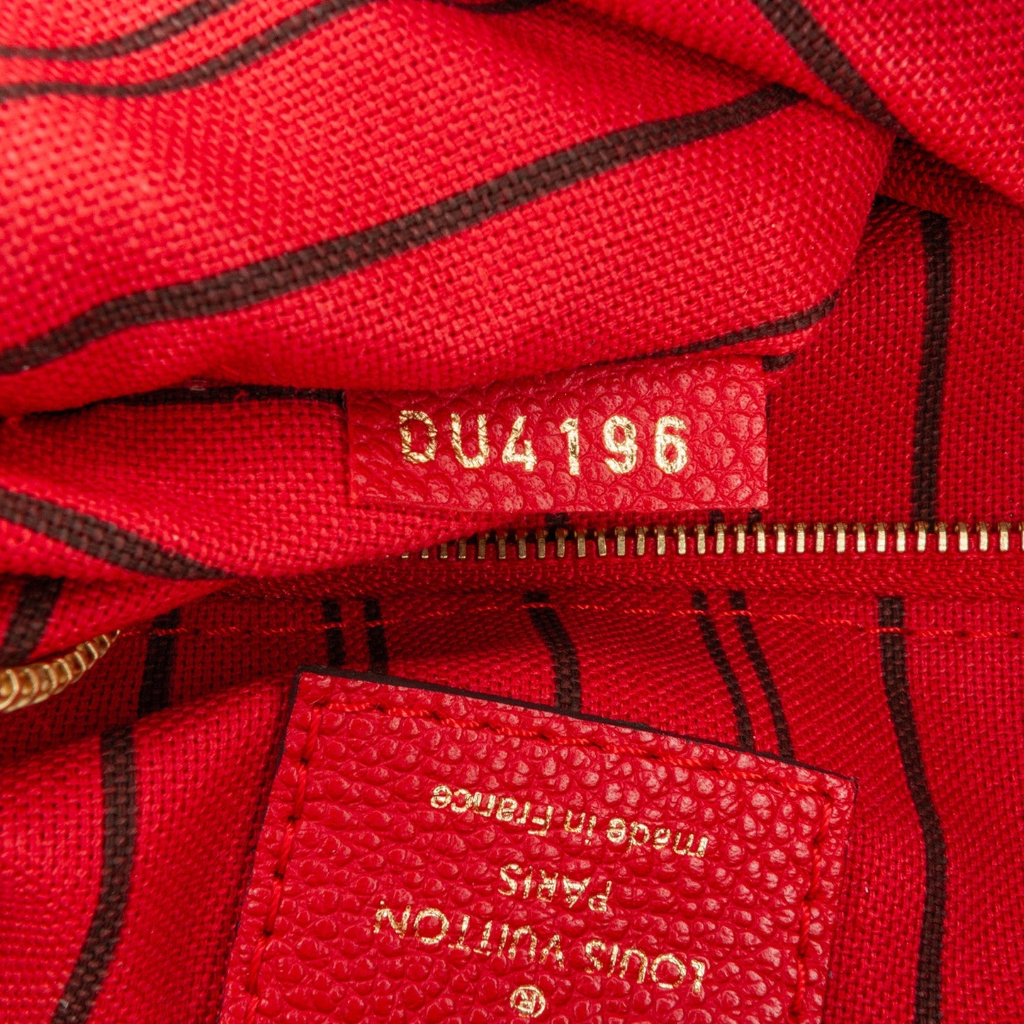 Louis Vuitton Monogram Empreinte Speedy Bandouliere 25 Red