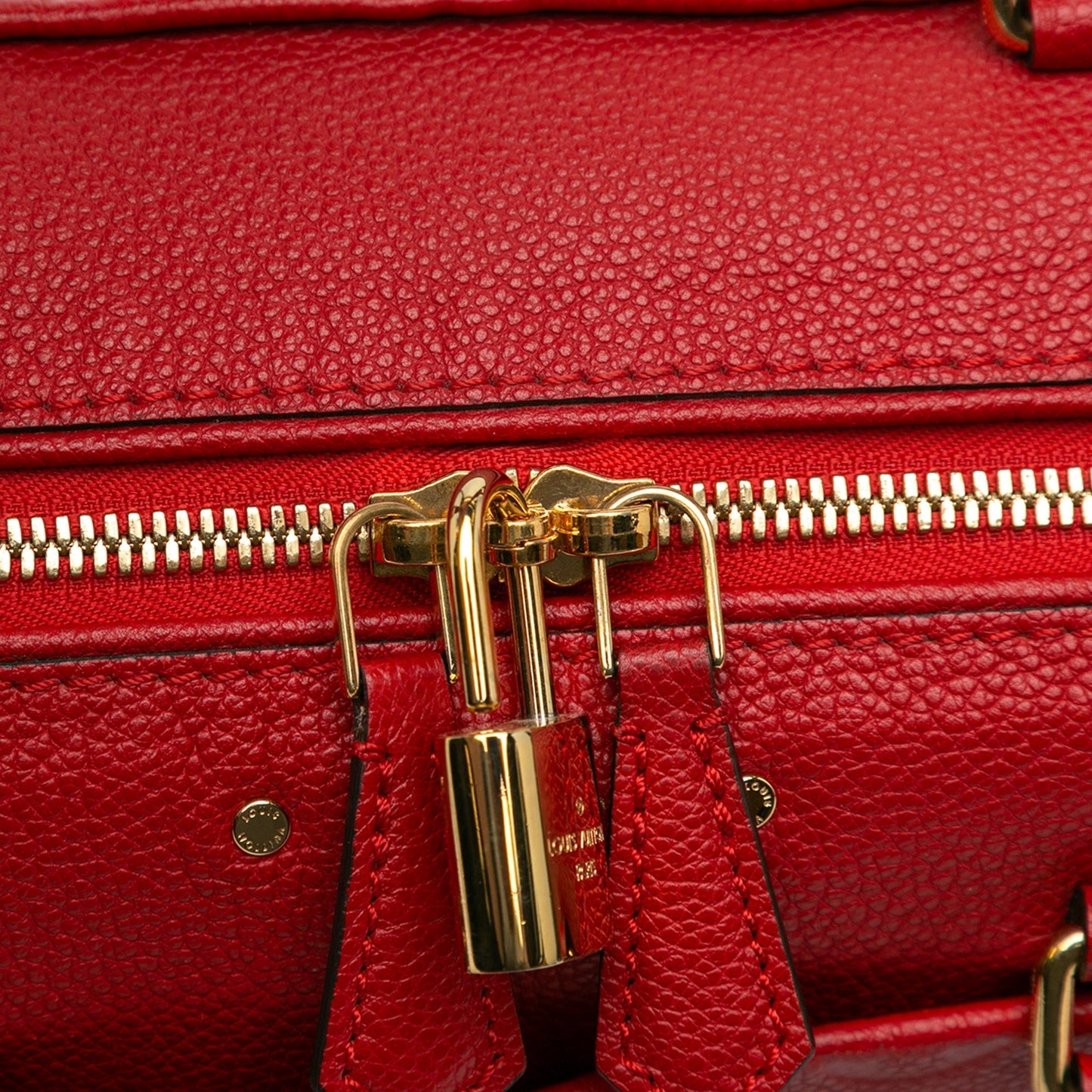 Louis Vuitton Monogram Empreinte Speedy Bandouliere 25 Red