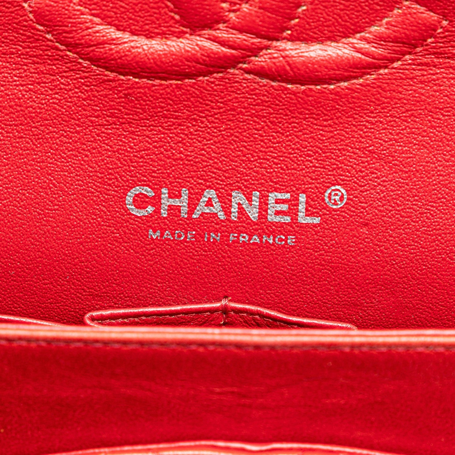 Chanel Medium Classic Lambskin Double Flap Red