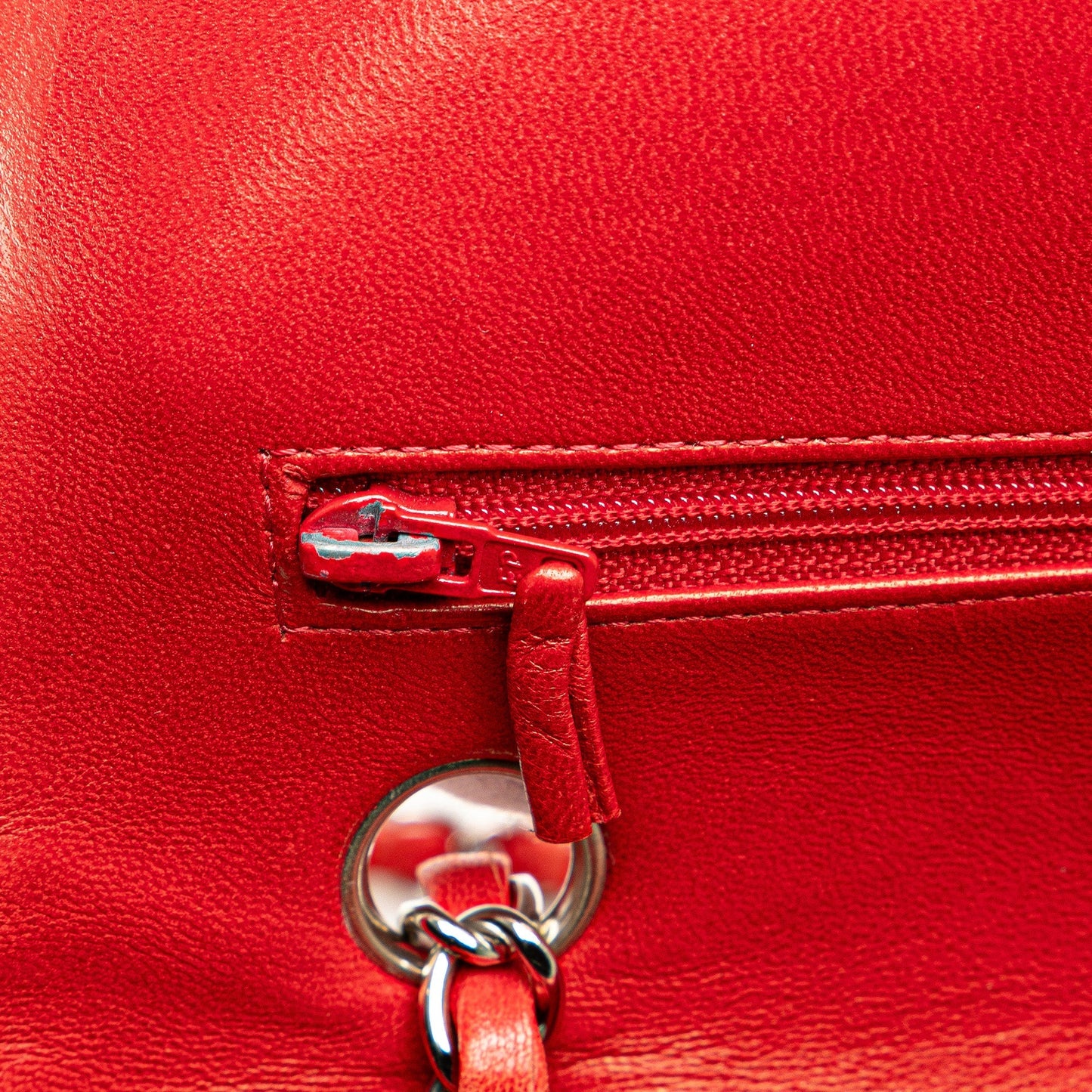 Chanel Medium Classic Lambskin Double Flap Red