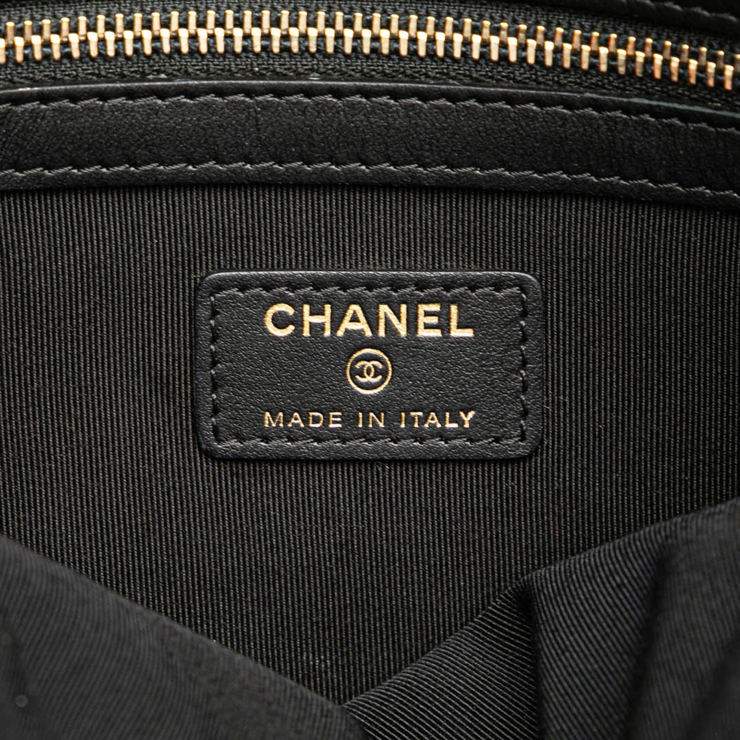 Chanel Medium Quilted Caviar Boy O Case Clutch Black