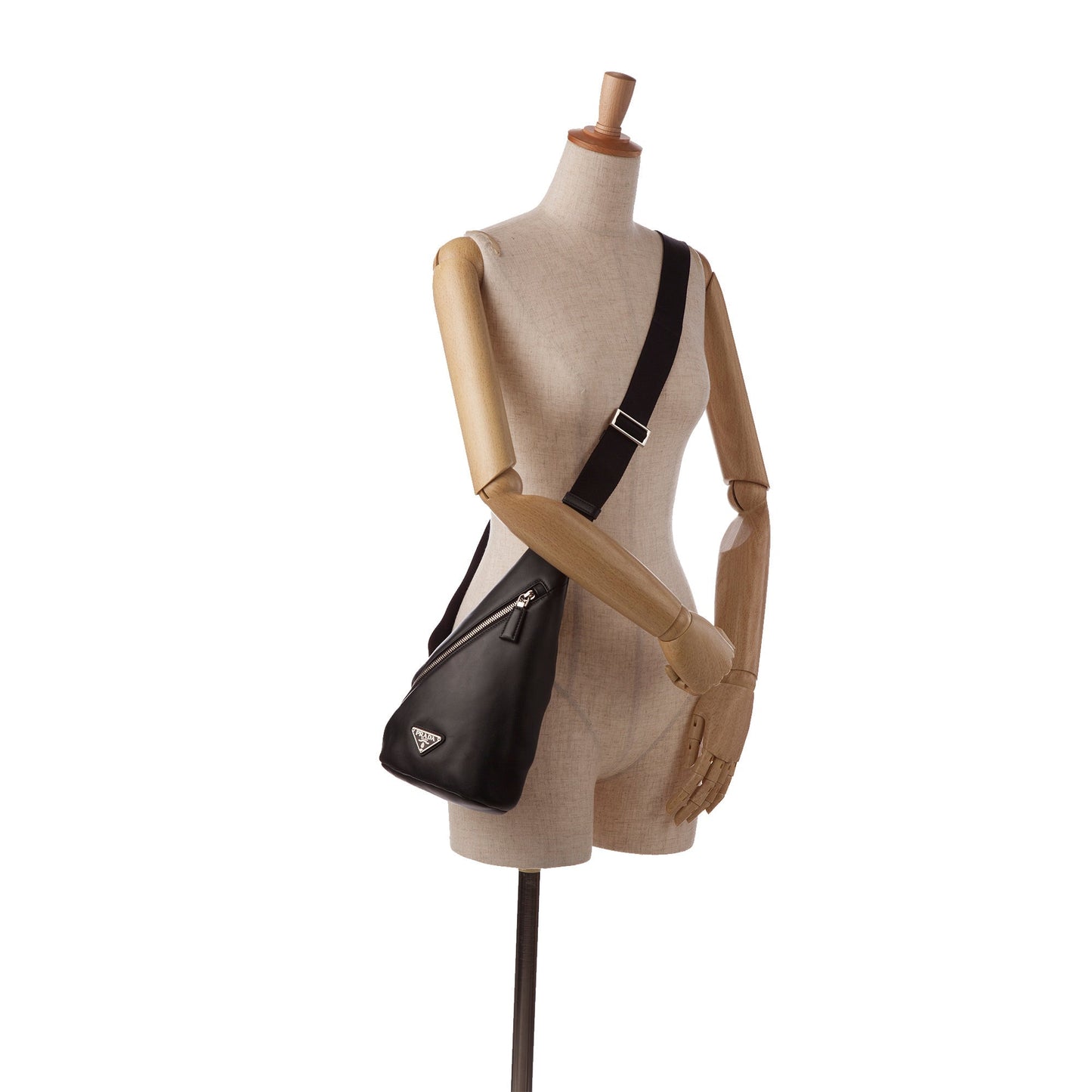 Prada Prada Cross Leather Bag Black