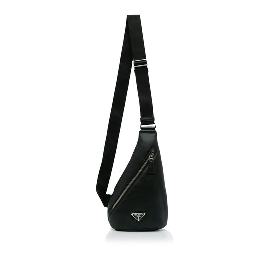 Prada Prada Cross Leather Bag Black