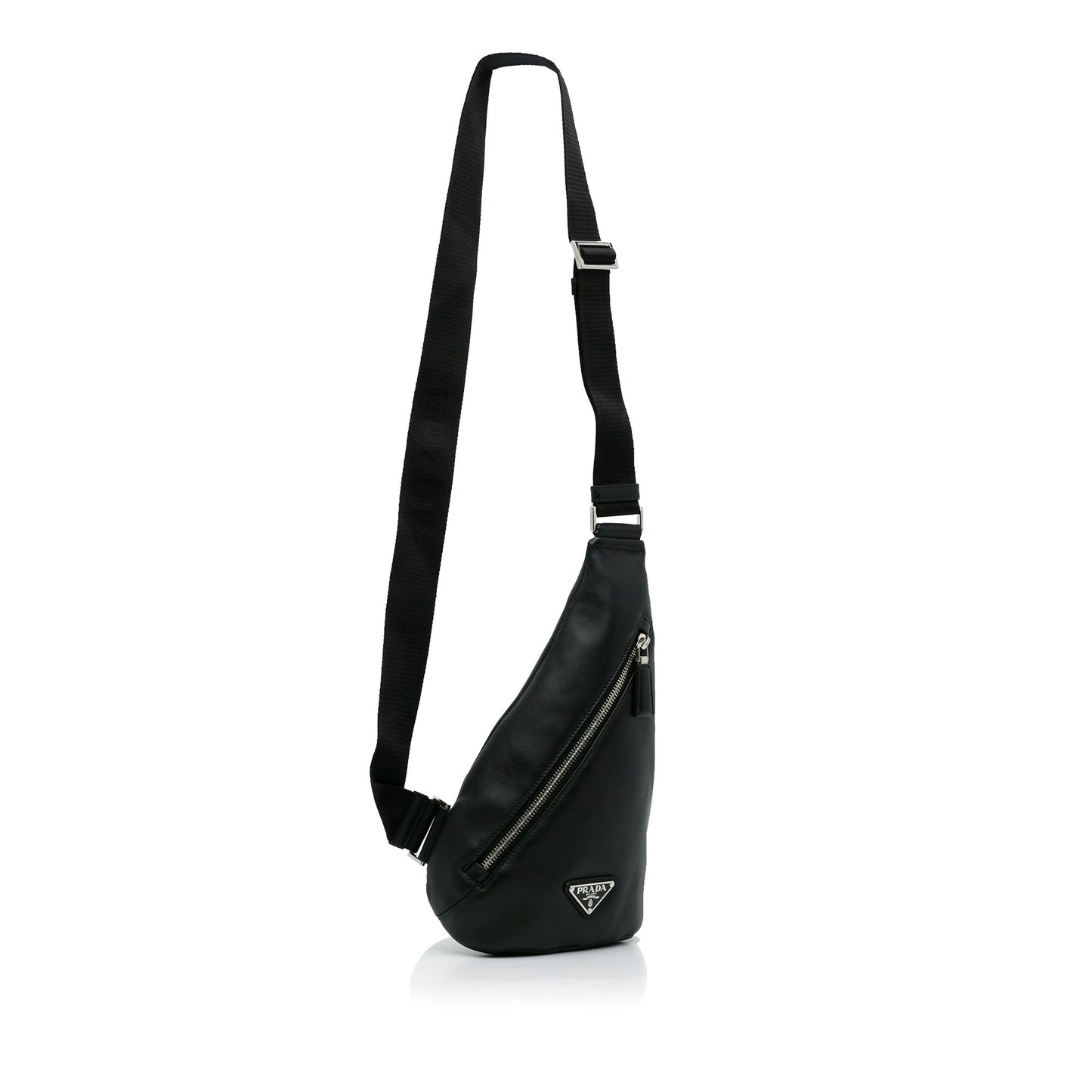 Prada Prada Cross Leather Bag Black