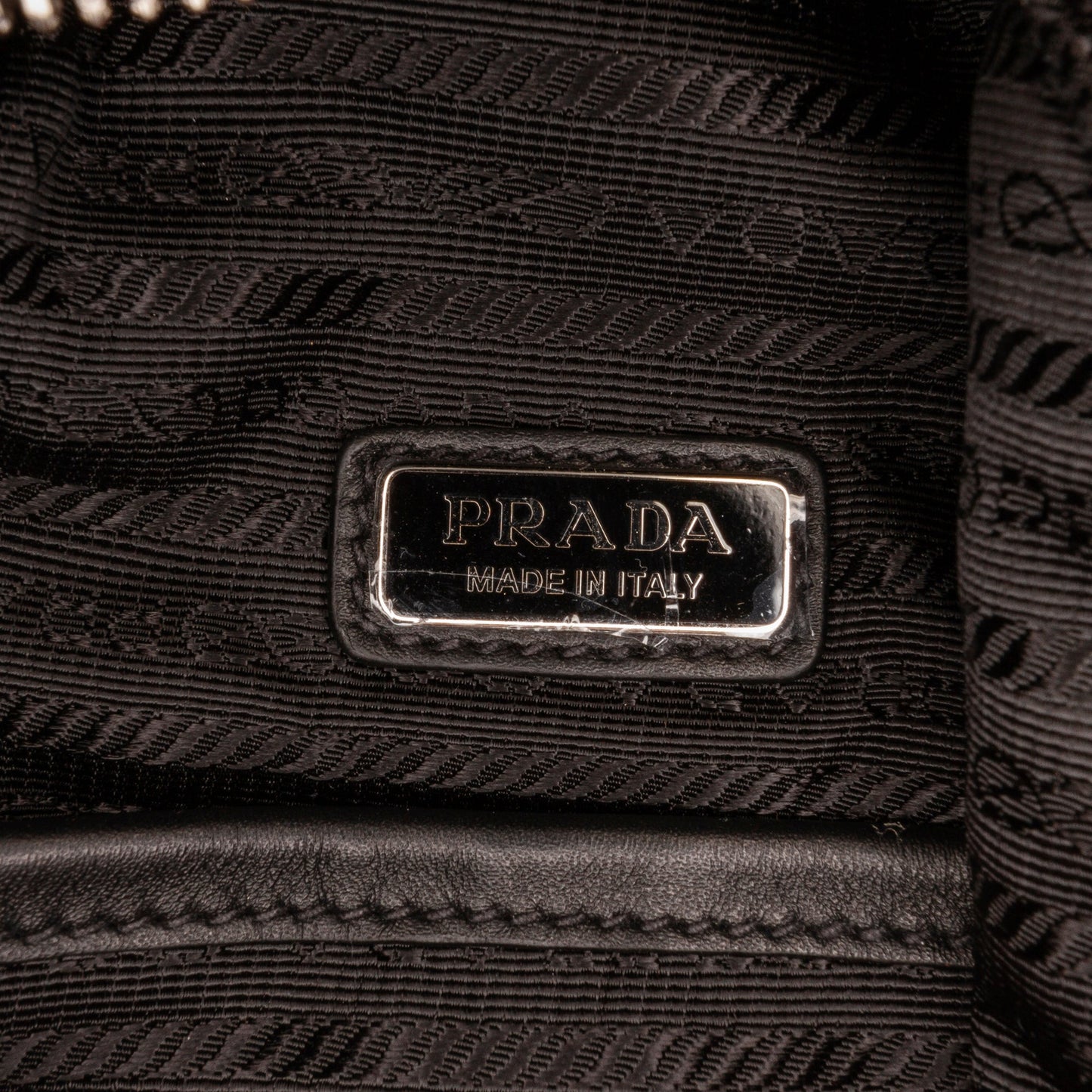 Prada Prada Cross Leather Bag Black