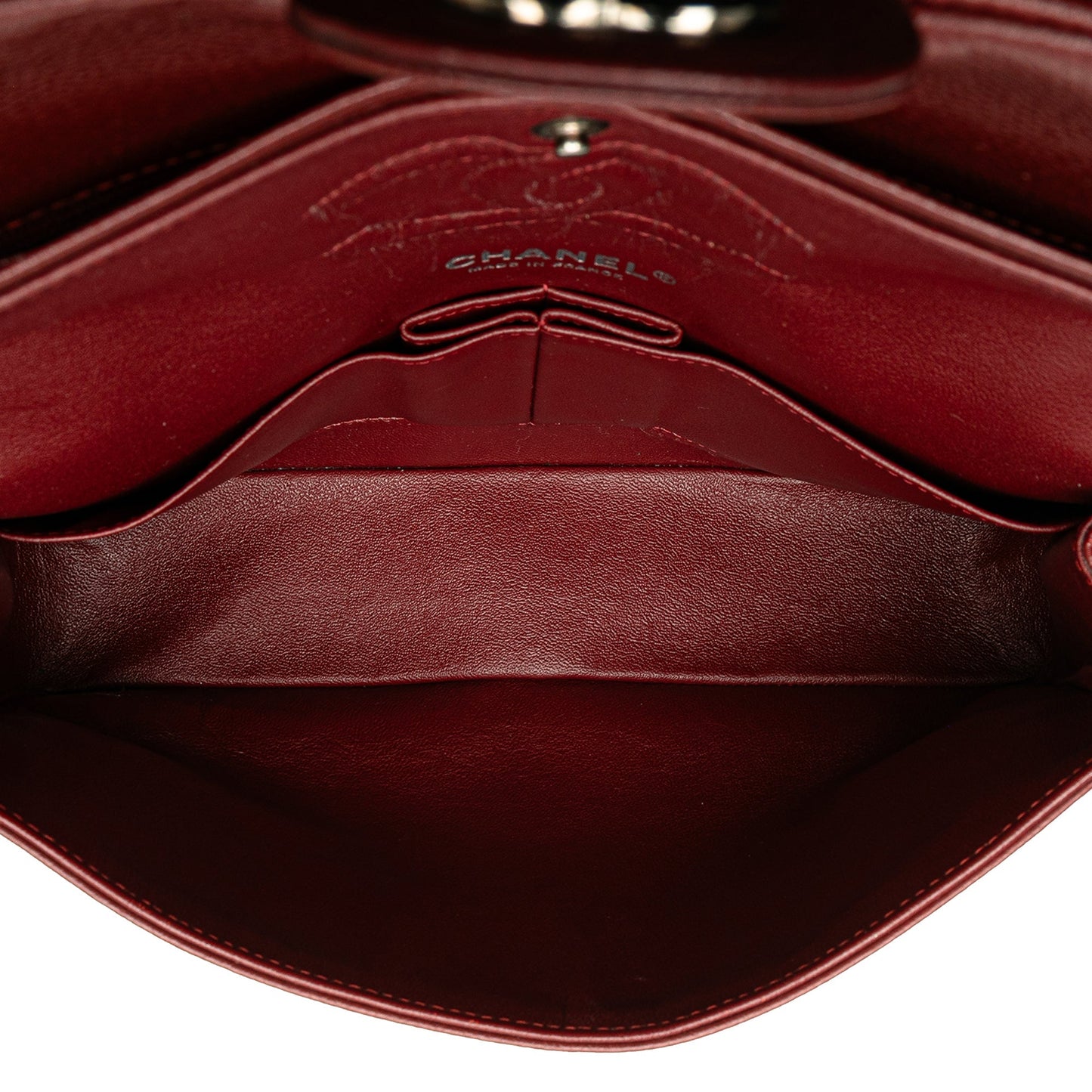 Chanel Medium Classic Caviar Double Flap Red