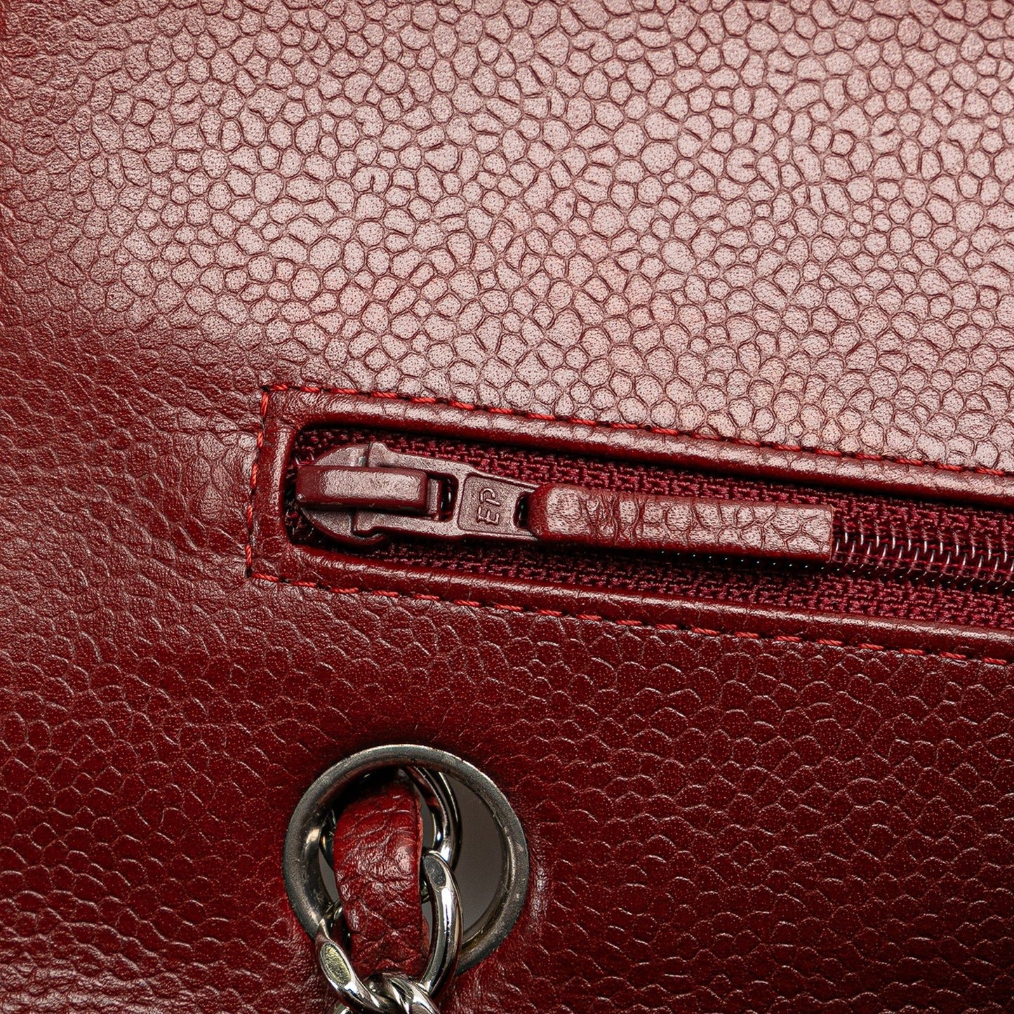 Chanel Medium Classic Caviar Double Flap Red
