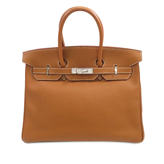 Hermès Togo Birkin Retourne 35 Brown