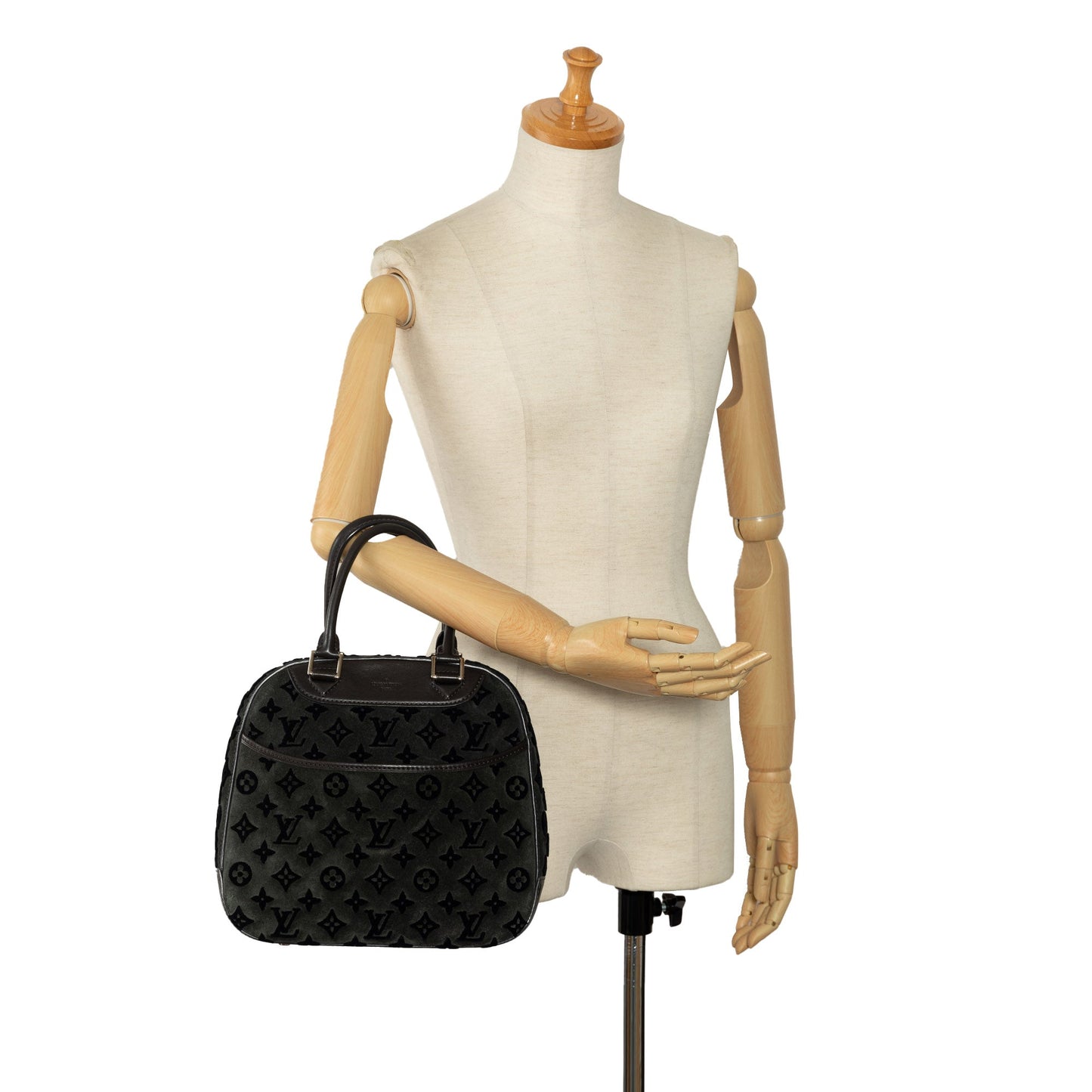 Louis Vuitton Monogram Tuffetage Deauville Cube Black