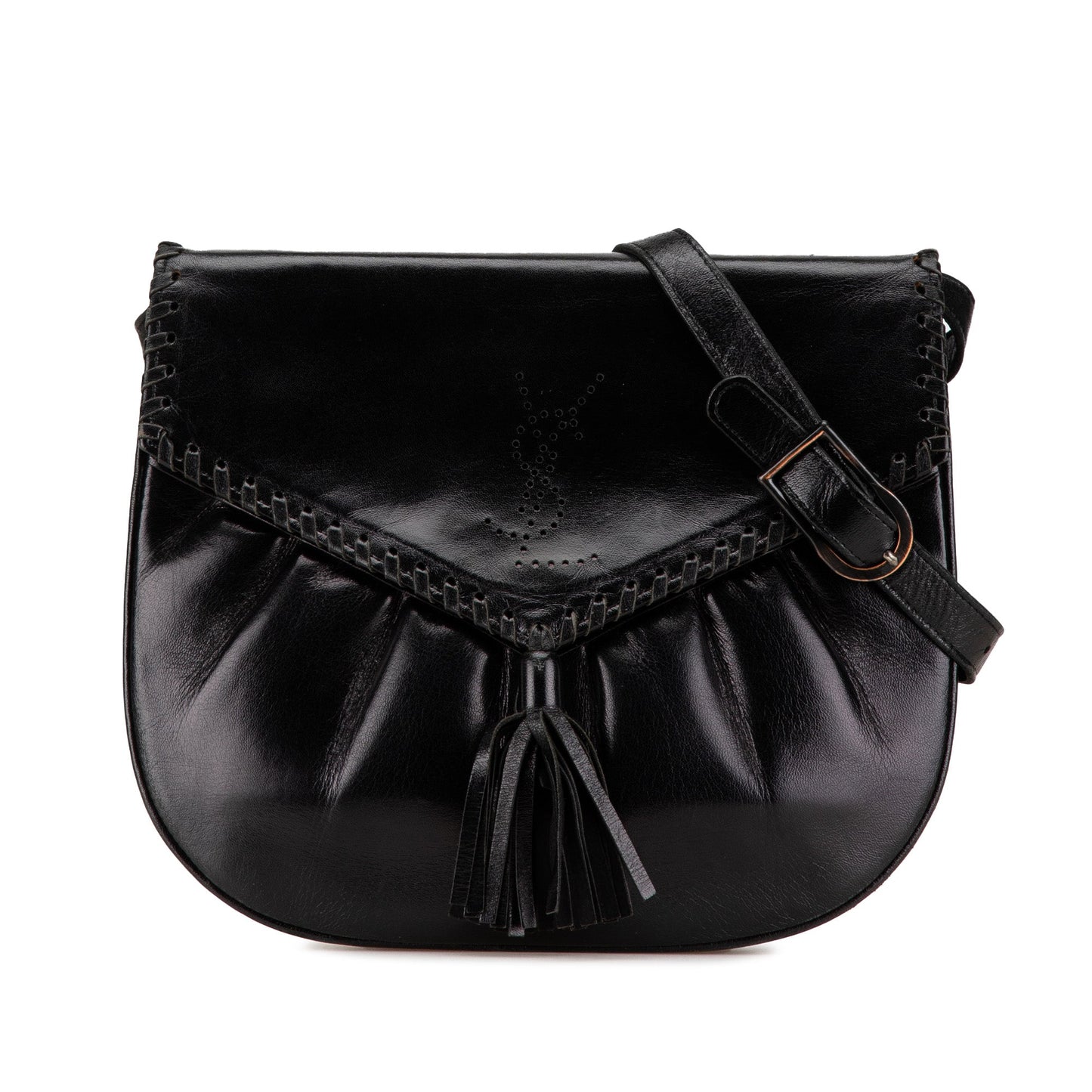 Yves Saint Laurent Leather Shoulder Bag Black