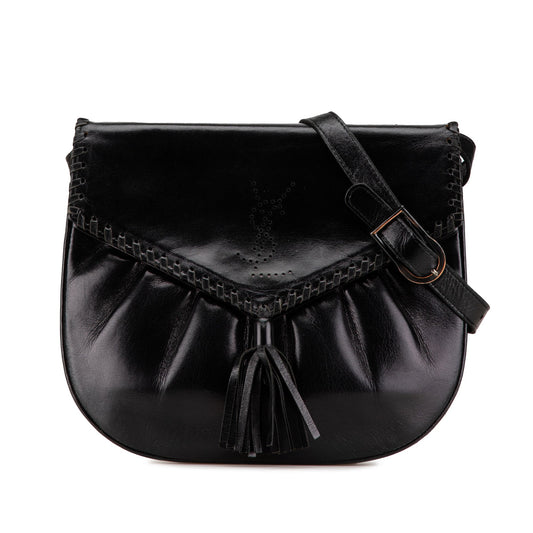 Yves Saint Laurent Leather Shoulder Bag Black