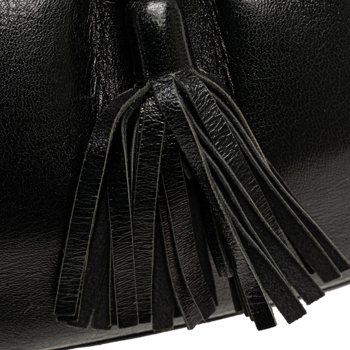 Yves Saint Laurent Leather Shoulder Bag Black