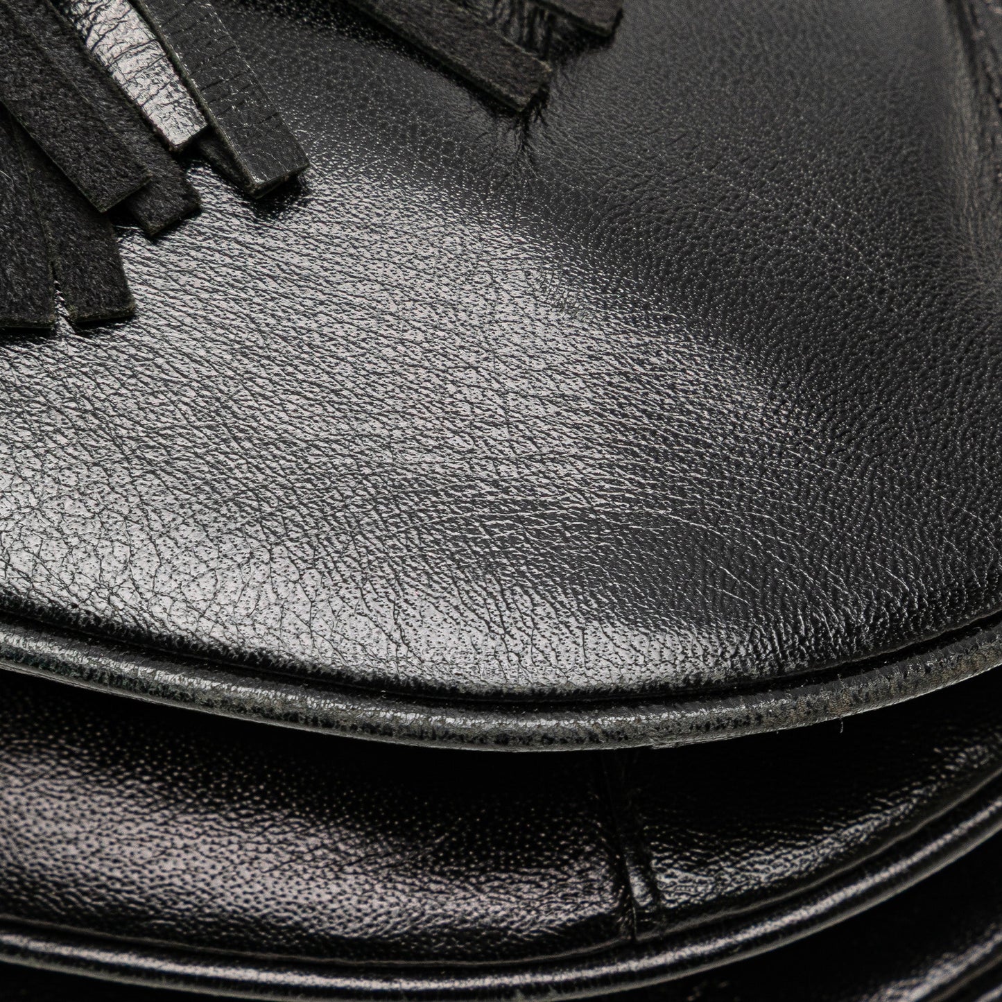 Yves Saint Laurent Leather Shoulder Bag Black