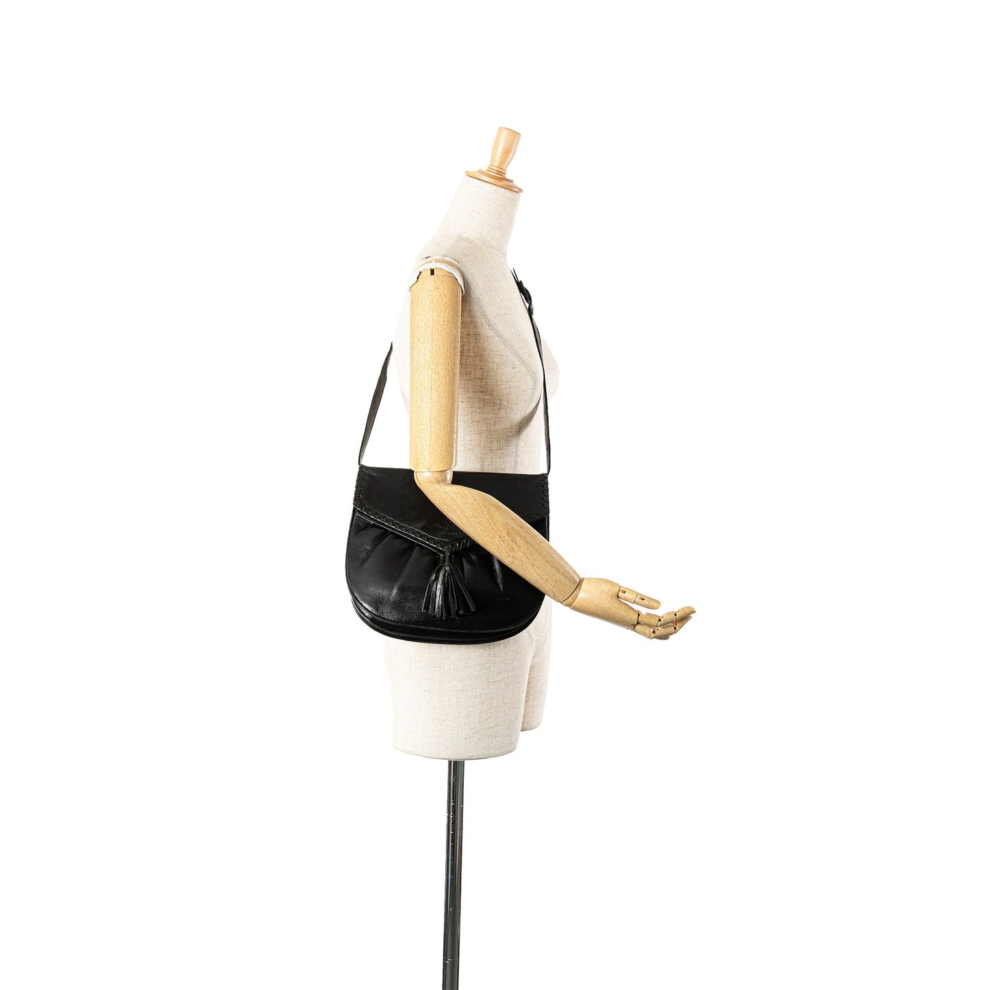 Yves Saint Laurent Leather Shoulder Bag Black