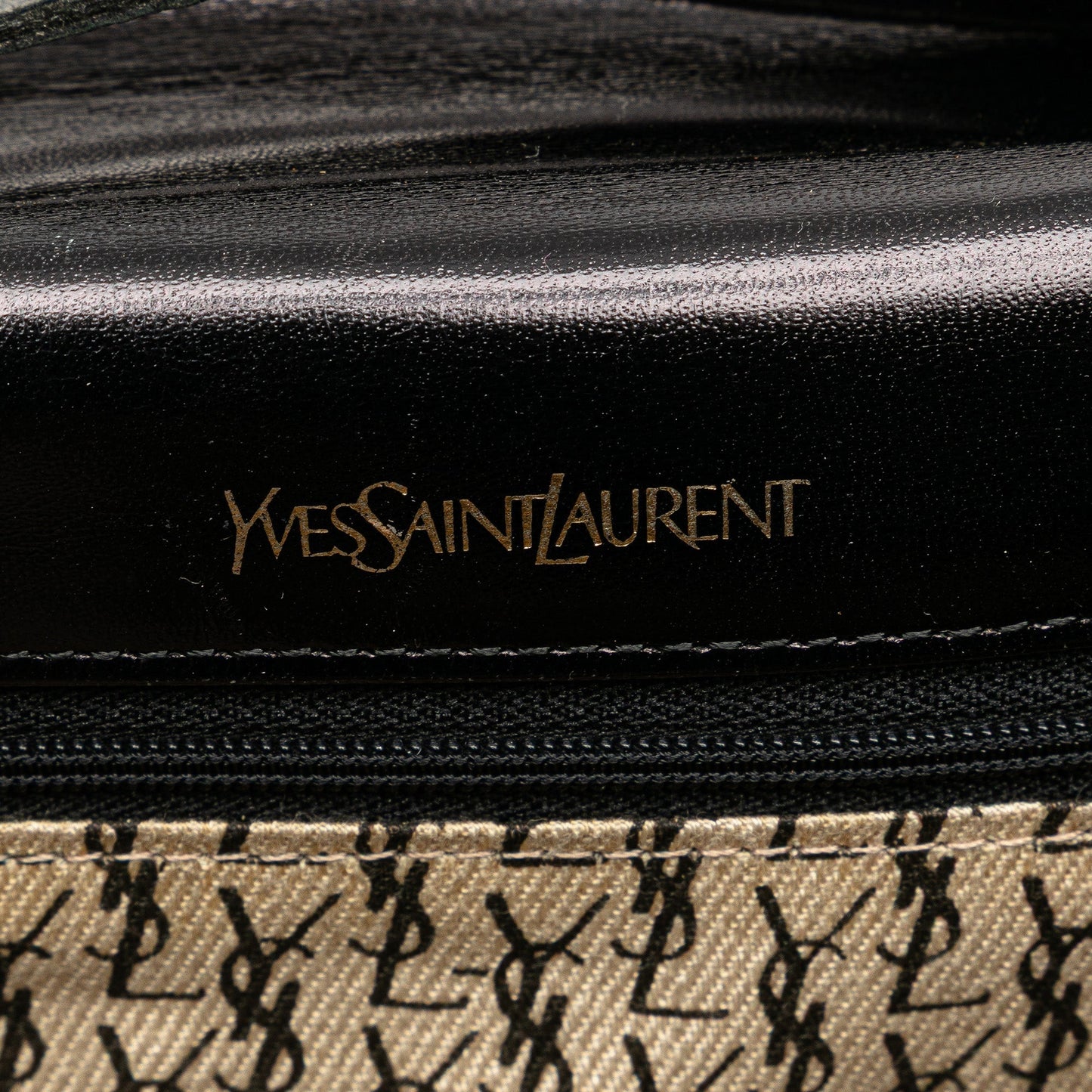 Yves Saint Laurent Leather Shoulder Bag Black