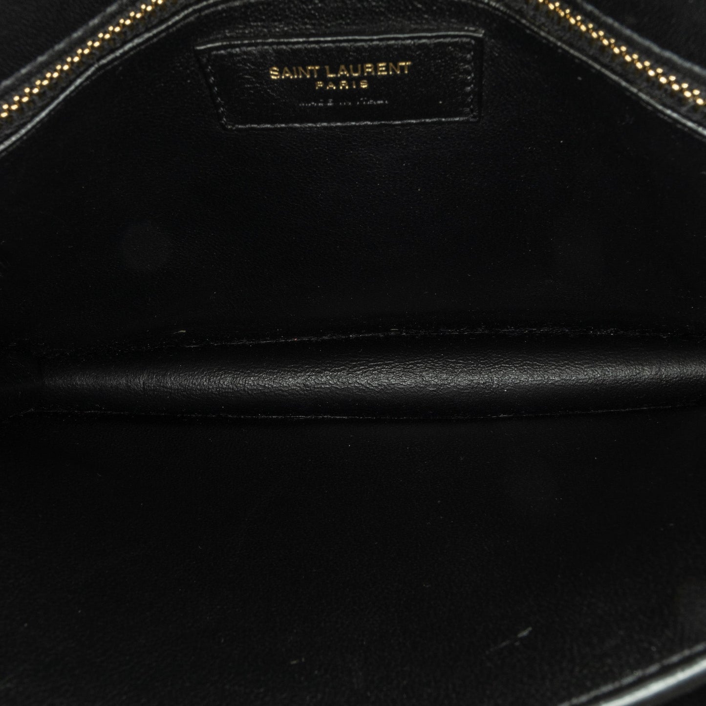 Saint Laurent Calf Hair Cassandra Crossbody Black