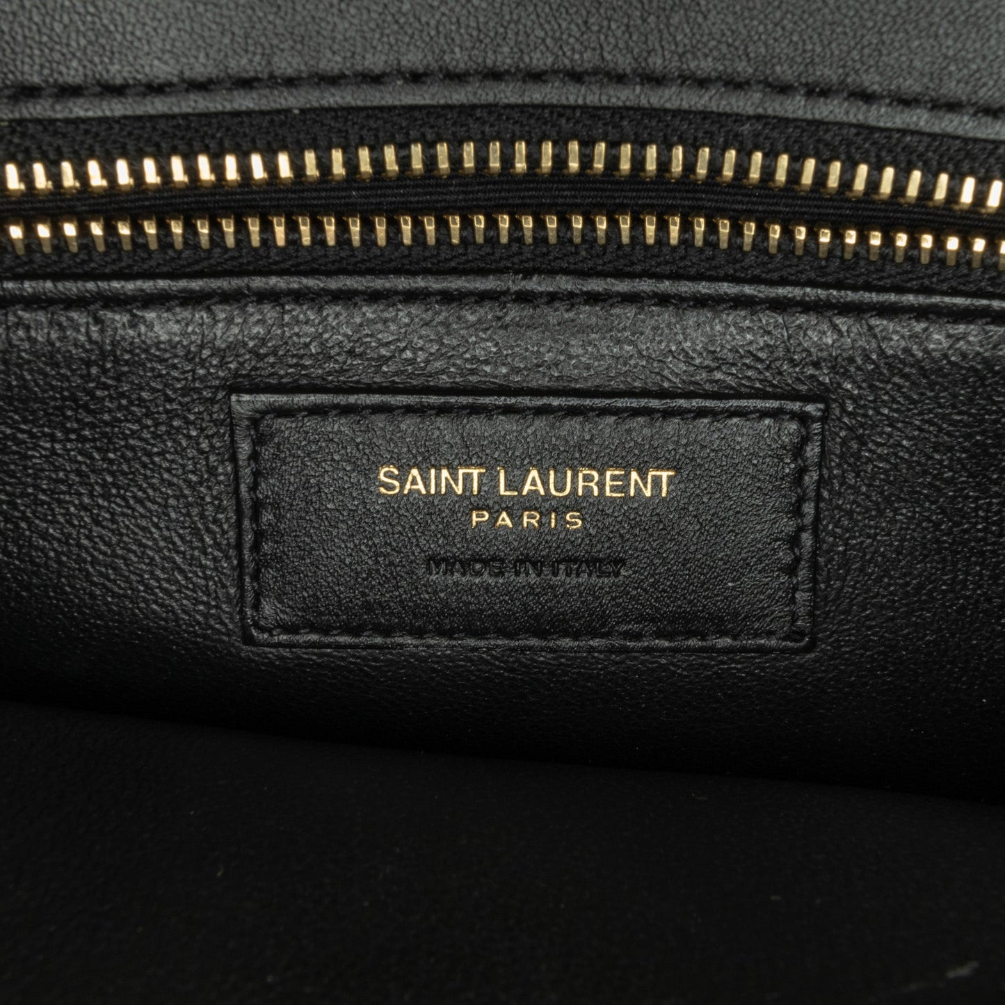 Saint Laurent Calf Hair Cassandra Crossbody Black